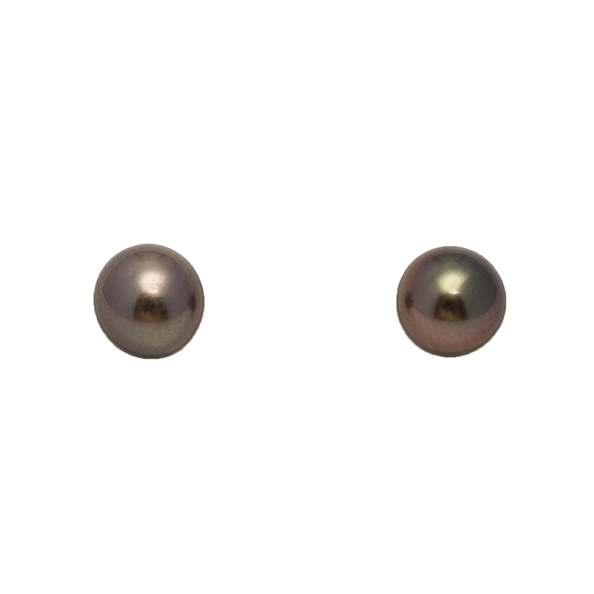 2pcs Dark Cherry 7.6-7.8mm - SR/NR AAA/AA Quality Tahitian Pearl Pair ER1796 NG19