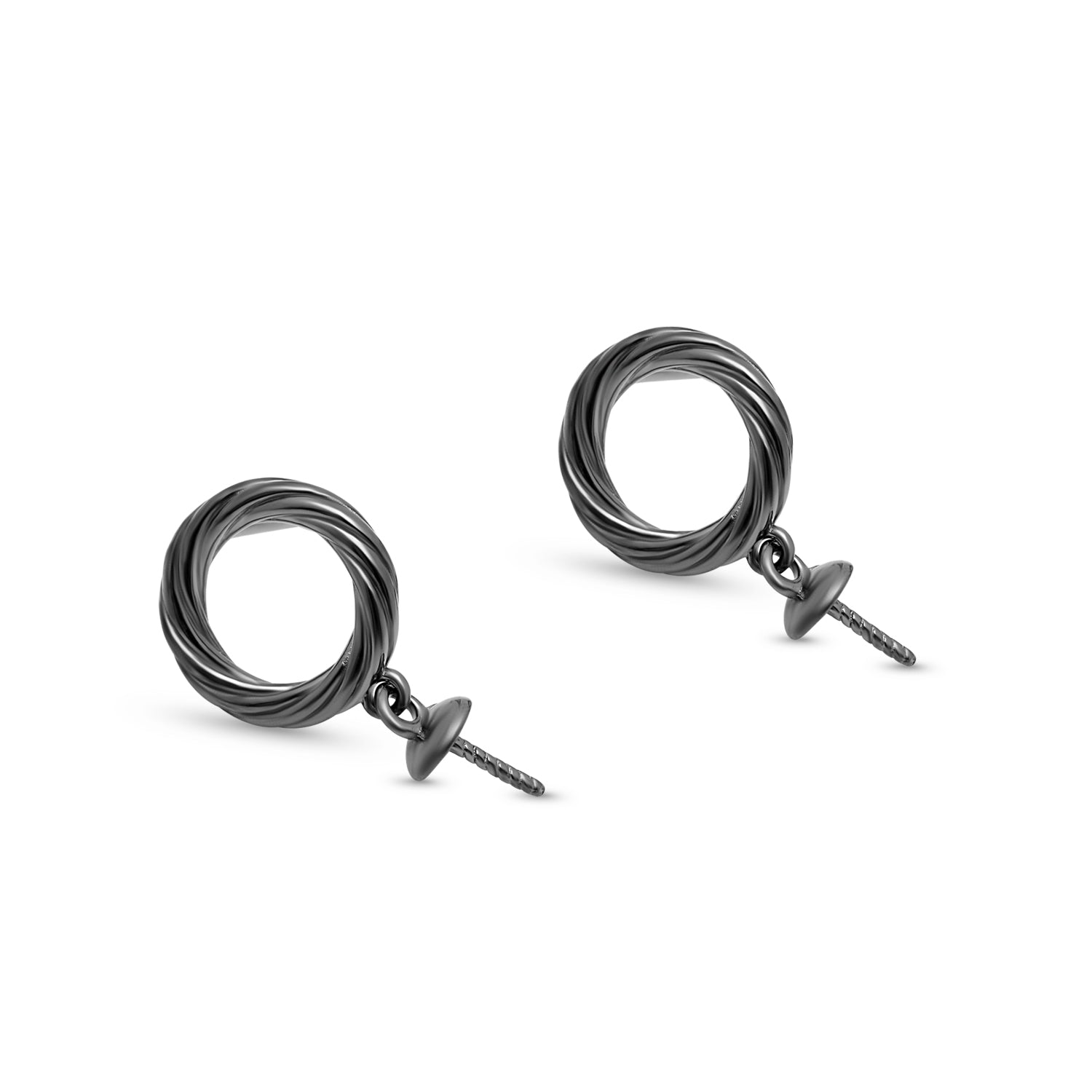 Dangle Earring Bails 925 Silver for Pearl SC289