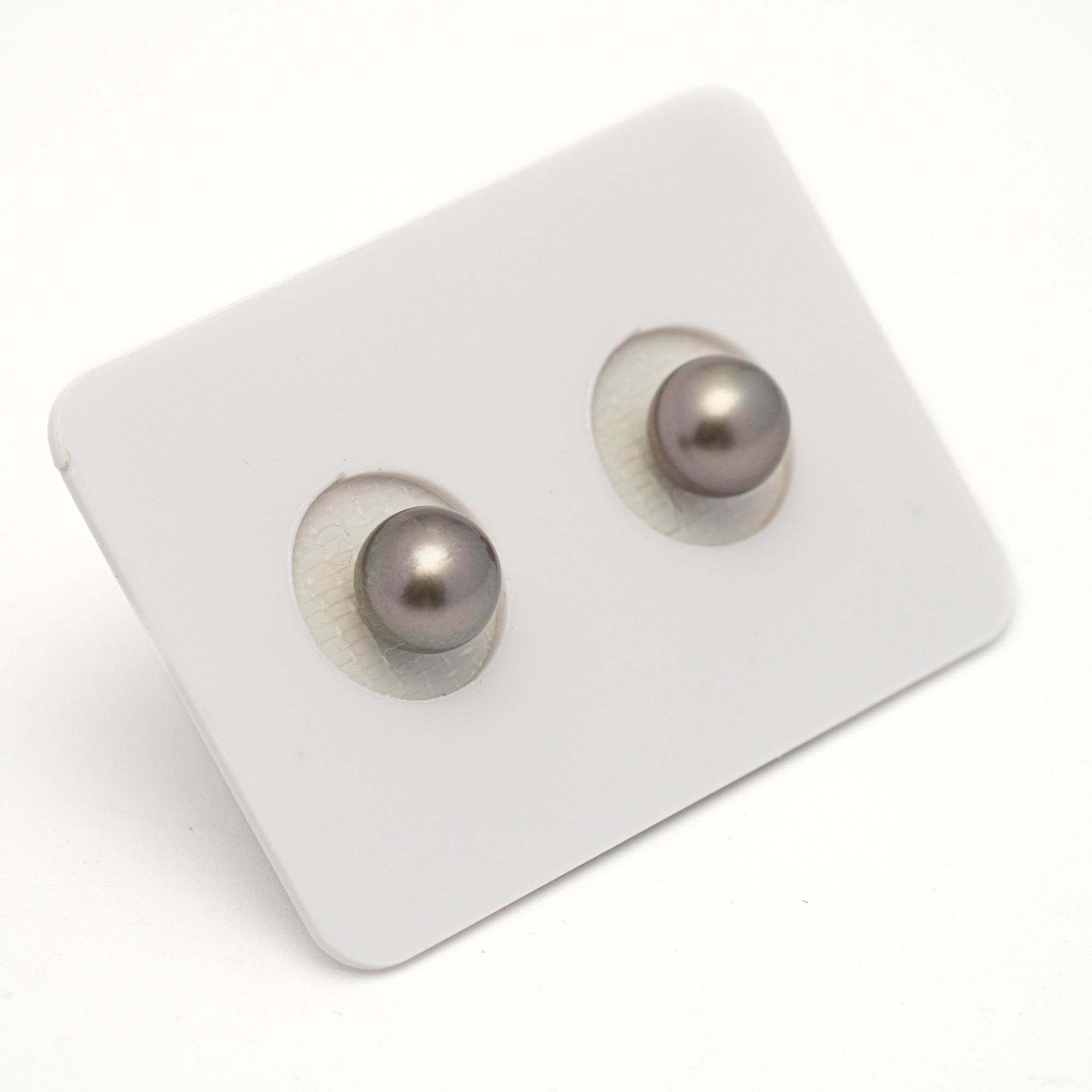 2pcs Light 7.4-7.5mm - RSR AAA/AA Quality Tahitian Pearl Pair ER1798 NG19