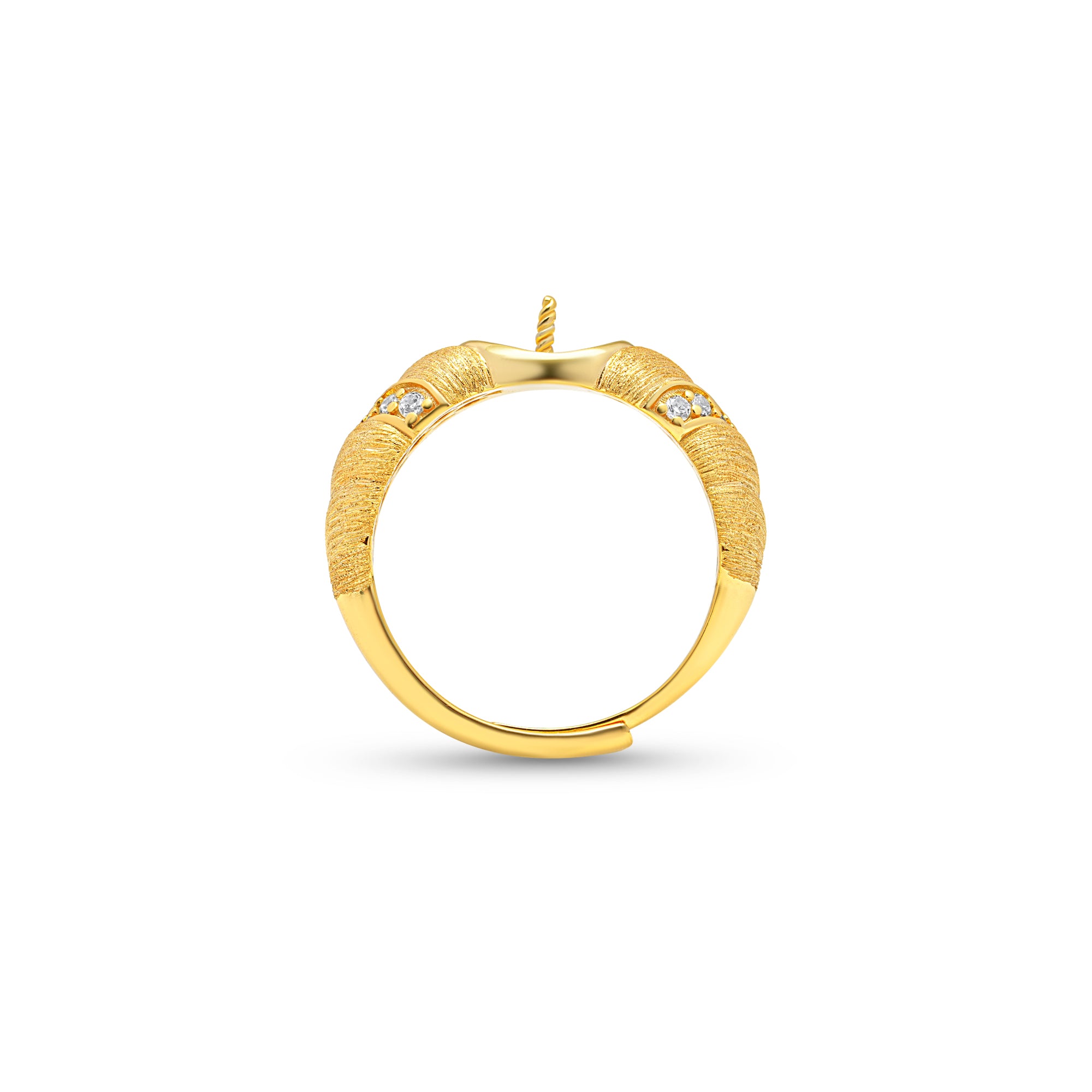 Adjustable Ring 925 Silver for pearl SC477G