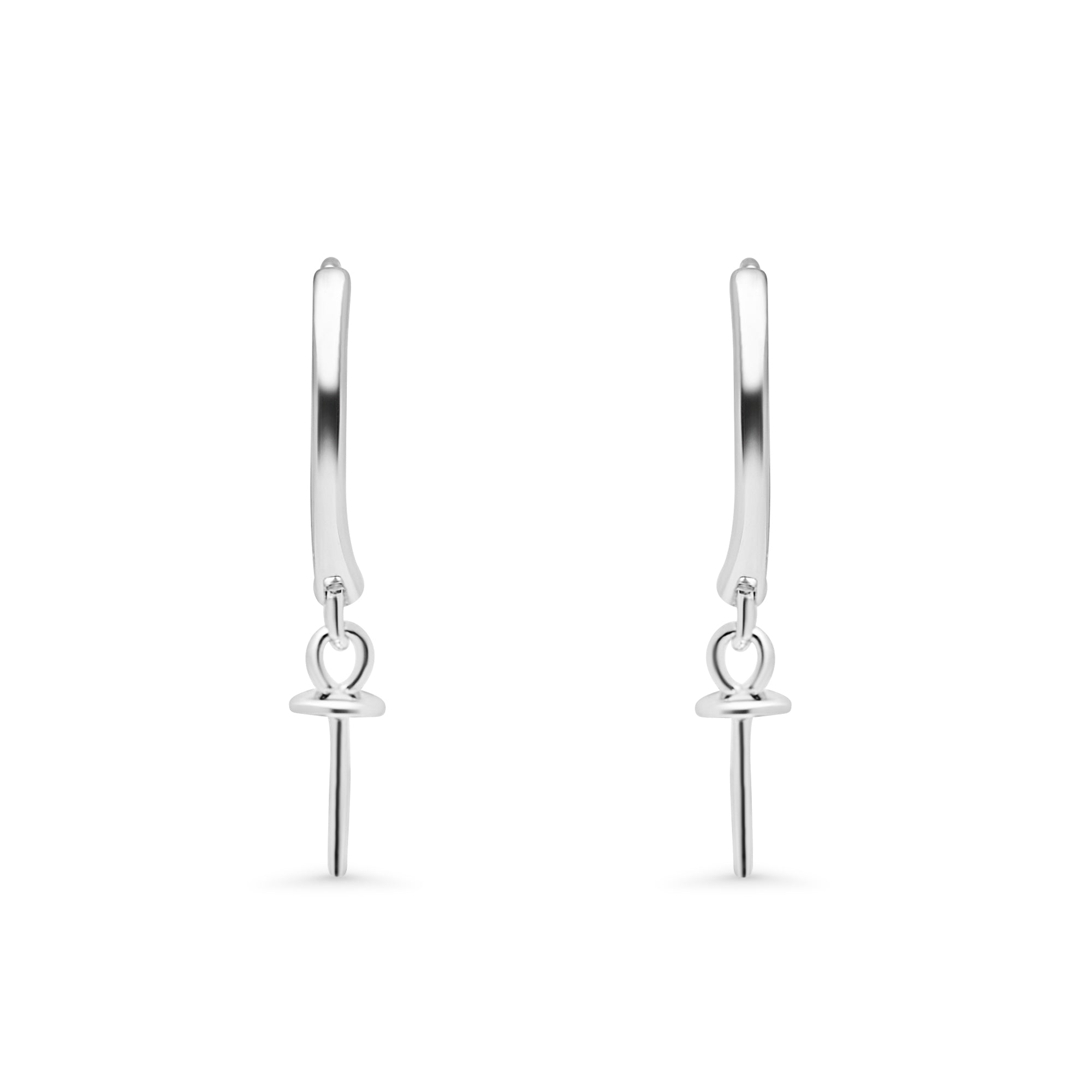 Dangle Earring Bails 925 Silver for Pearl SC506
