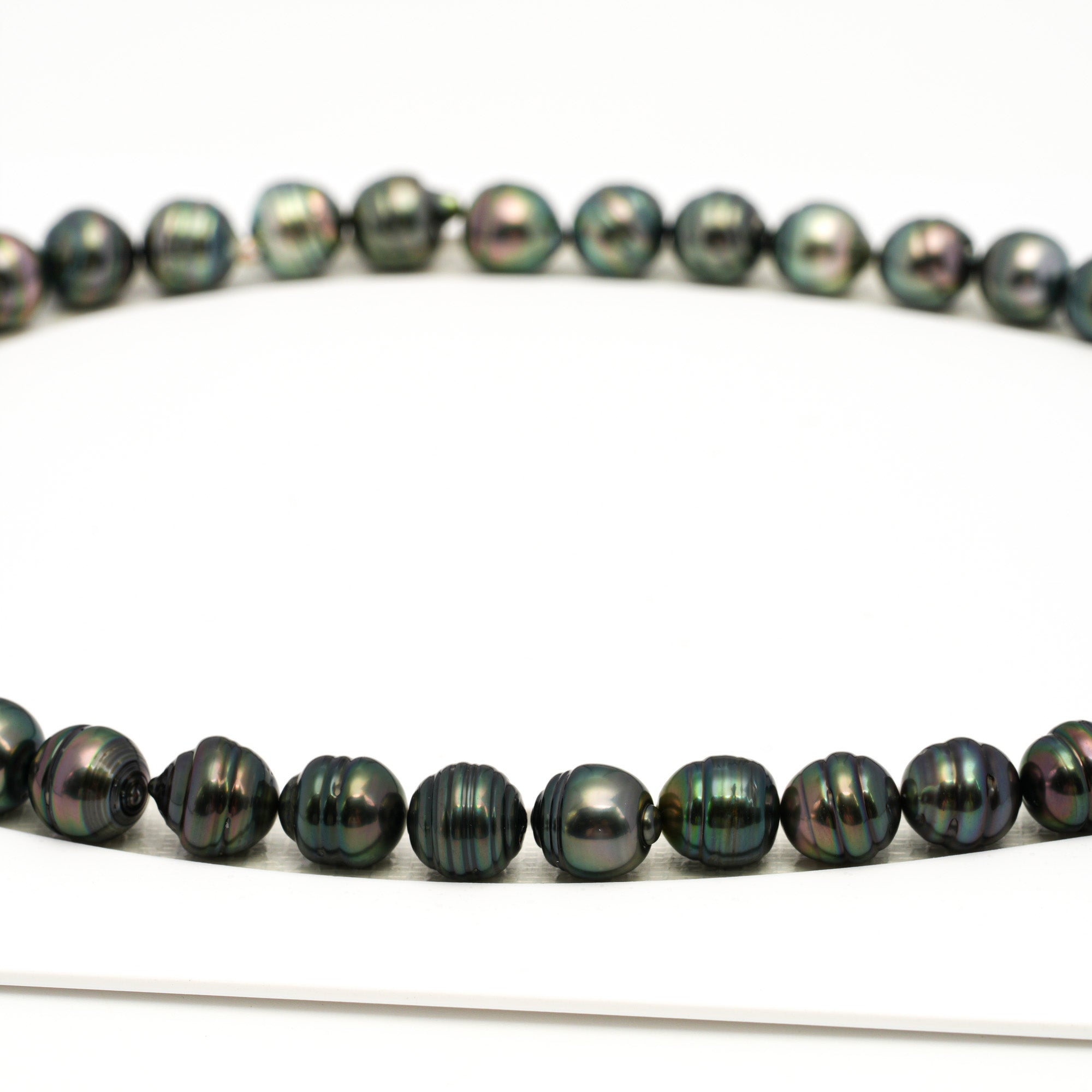 41pcs Peacock 8-11mm - CL AAA Quality Tahitian Pearl Necklace NL1723 TH5