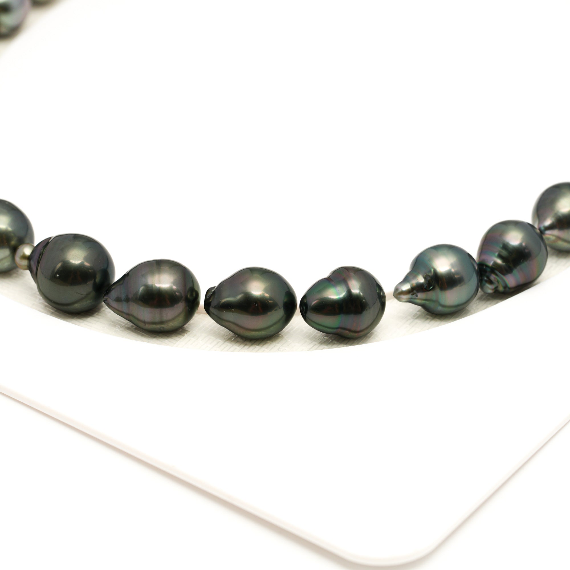 35pcs Dark 8-11mm - SB AAA Quality Tahitian Pearl Necklace NL1771 LP1