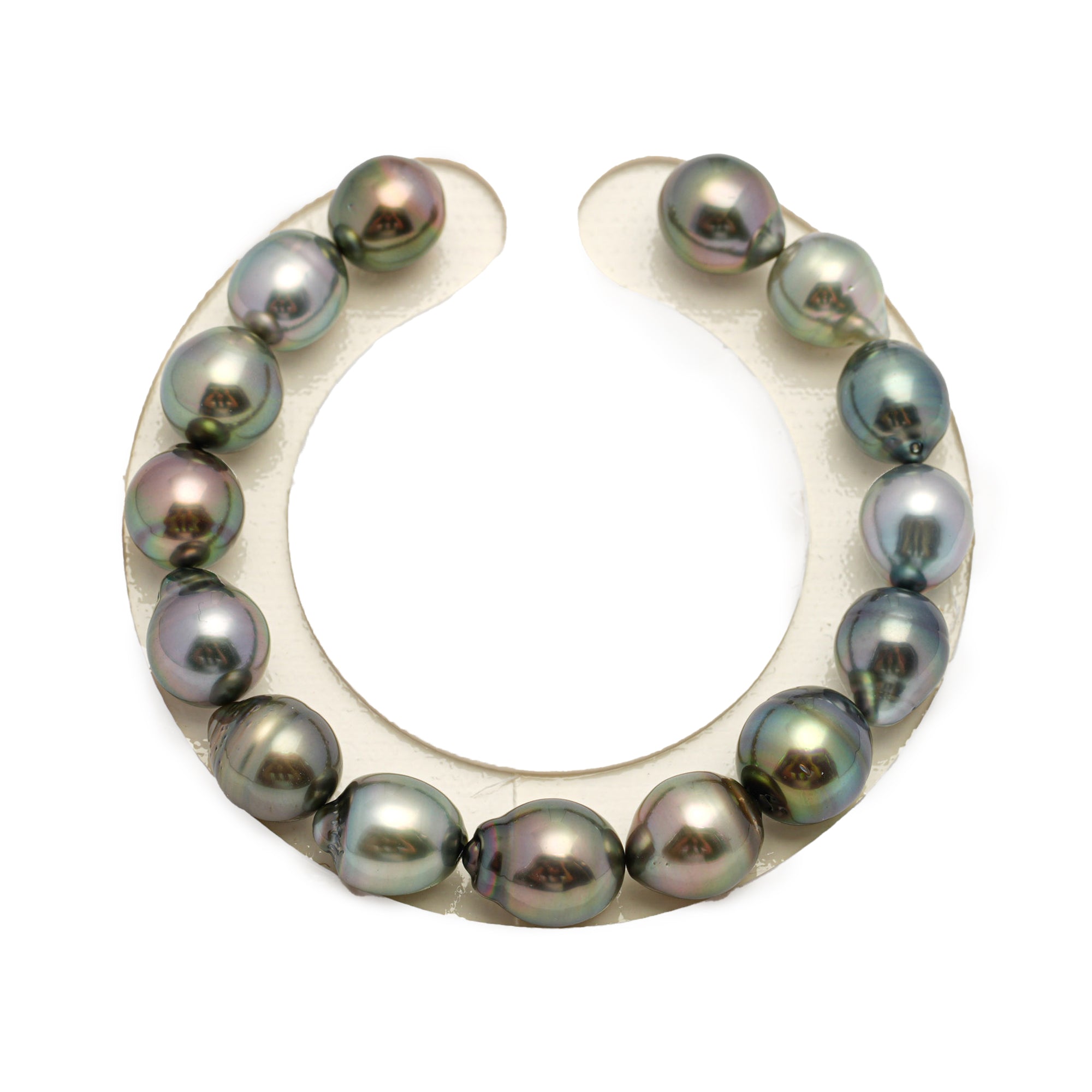 15pcs Multicolor 9-11mm - SB AAA Quality Tahitian Pearl Bracelet BR2197 HL3