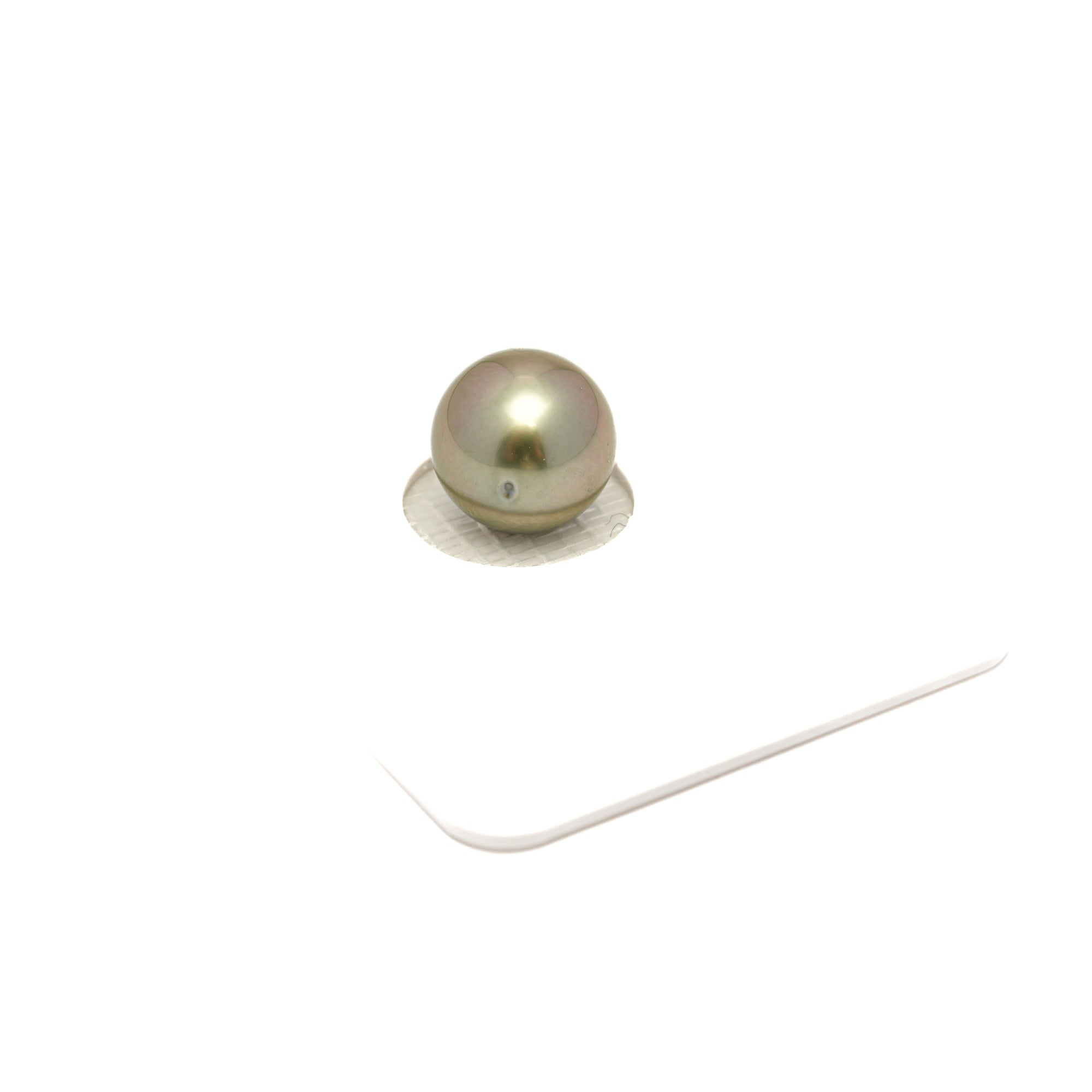1pcs "High Luster" Olive Green 9.7mm - RSR AAA/AA Quality Tahitian Pearl Single LP2383 OR13
