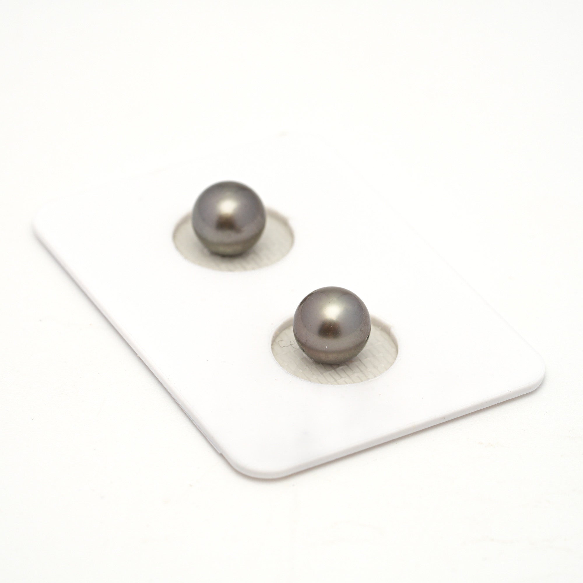 2pcs Light 7.4-7.5mm - RSR AAA/AA Quality Tahitian Pearl Pair ER1798 NG19
