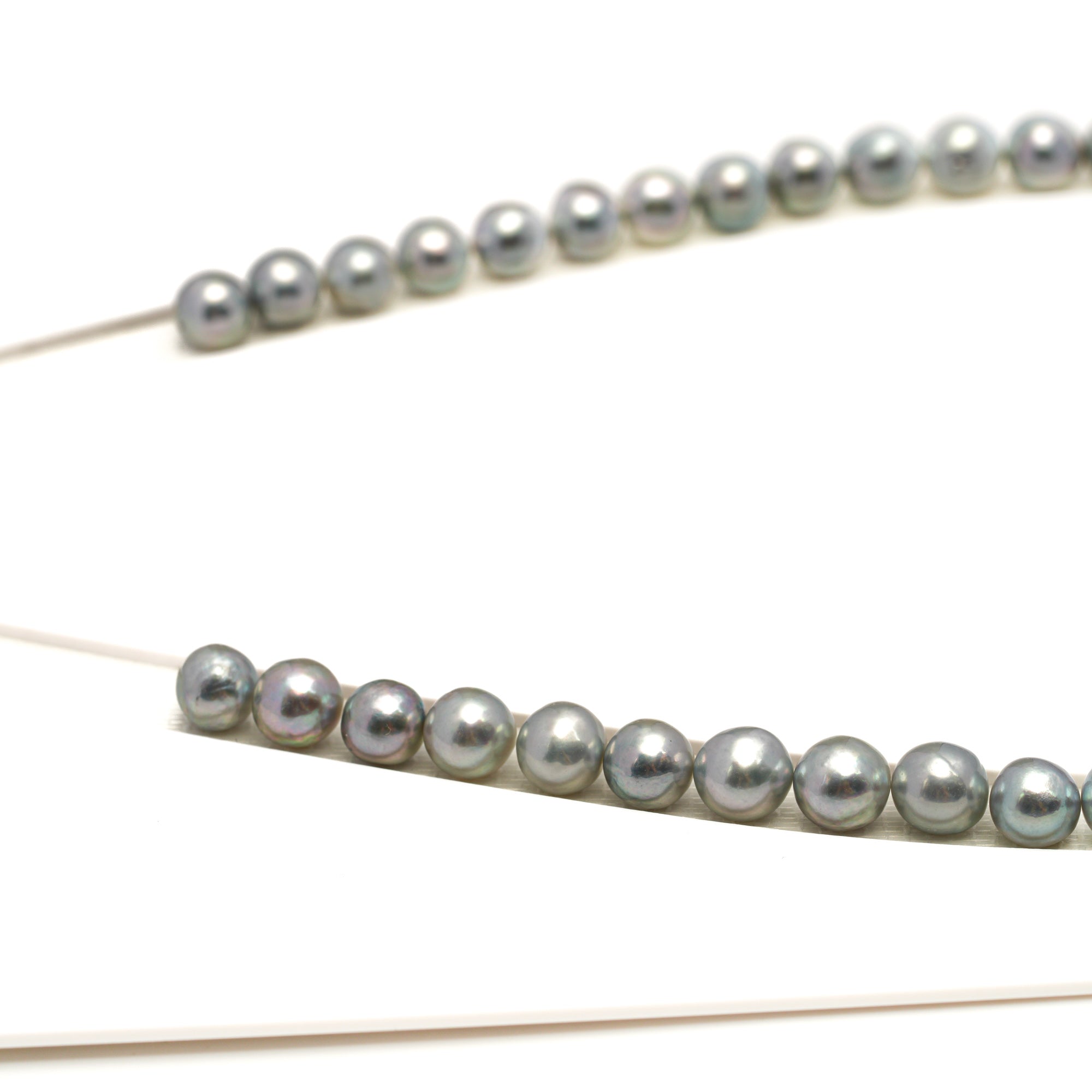 50pcs Akoya Pearl "High Luster" Silver Mix 7-7.9mm - BQ AAA/AA Quality Necklace AKNL1749 CMA1