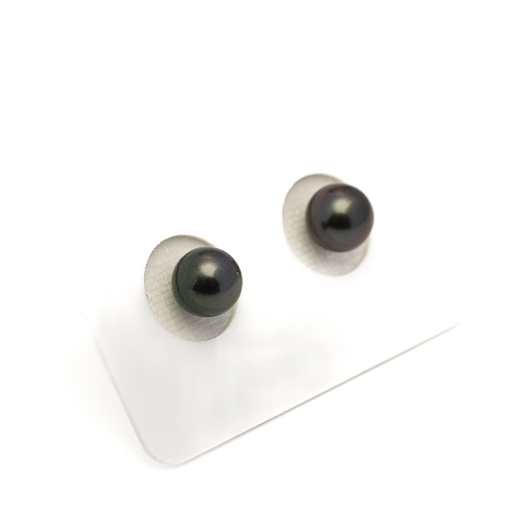2pcs Dark 7.9mm - SR/NR AA Quality Tahitian Pearl Pair ER1897 LP1