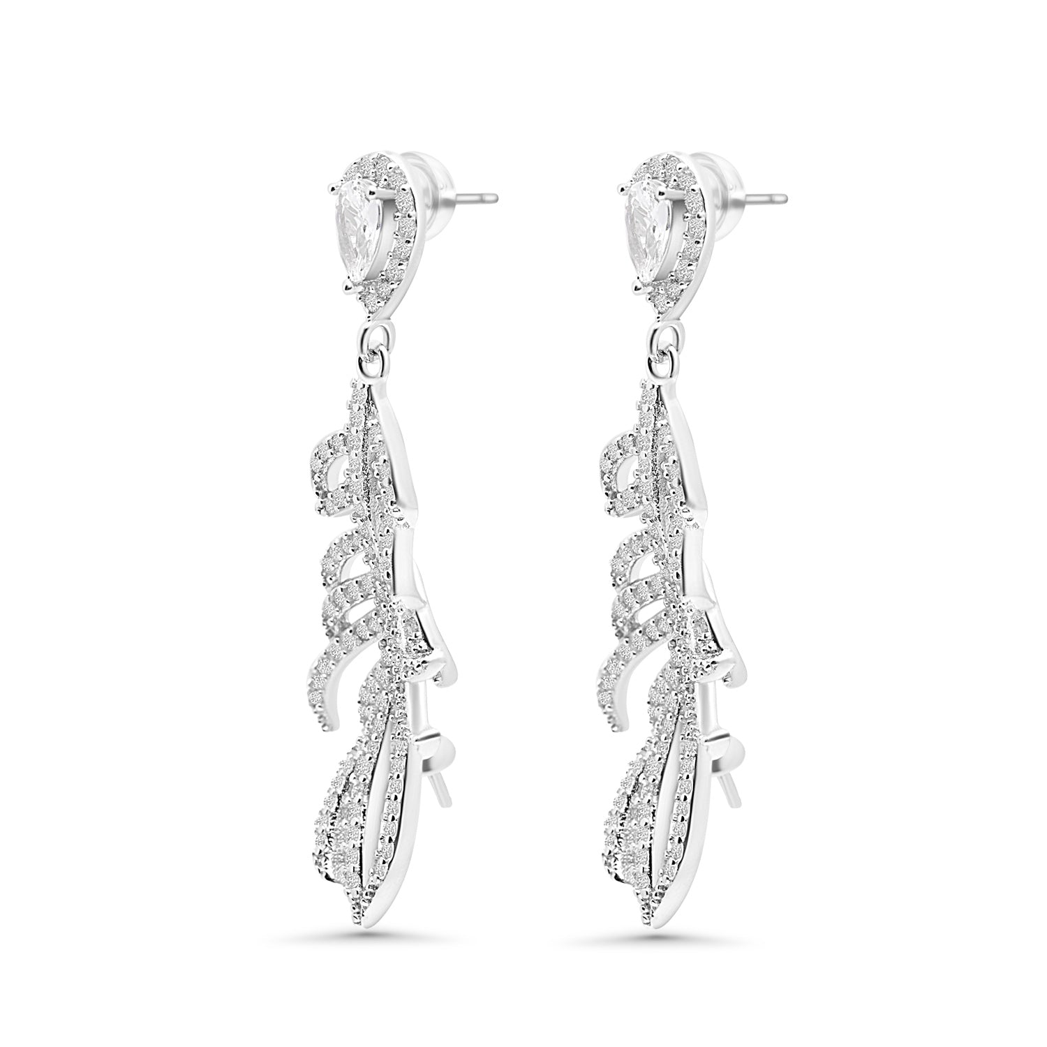 Dangle Earring Bails 925 Silver for Pearl SC290