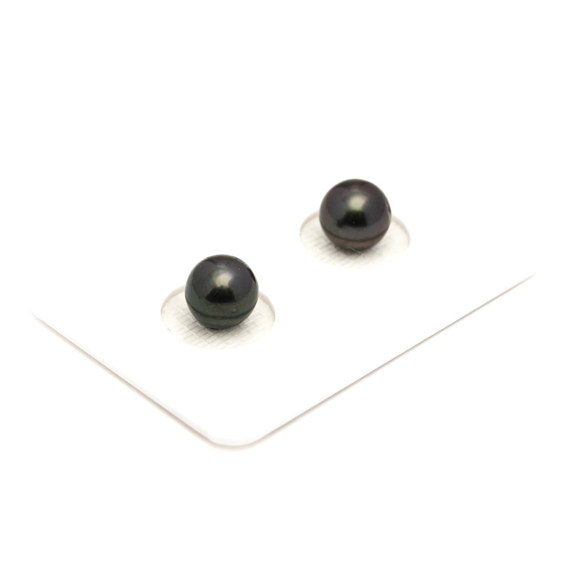 2pcs Dark 7.9mm - SR/NR AA Quality Tahitian Pearl Pair ER1897 LP1