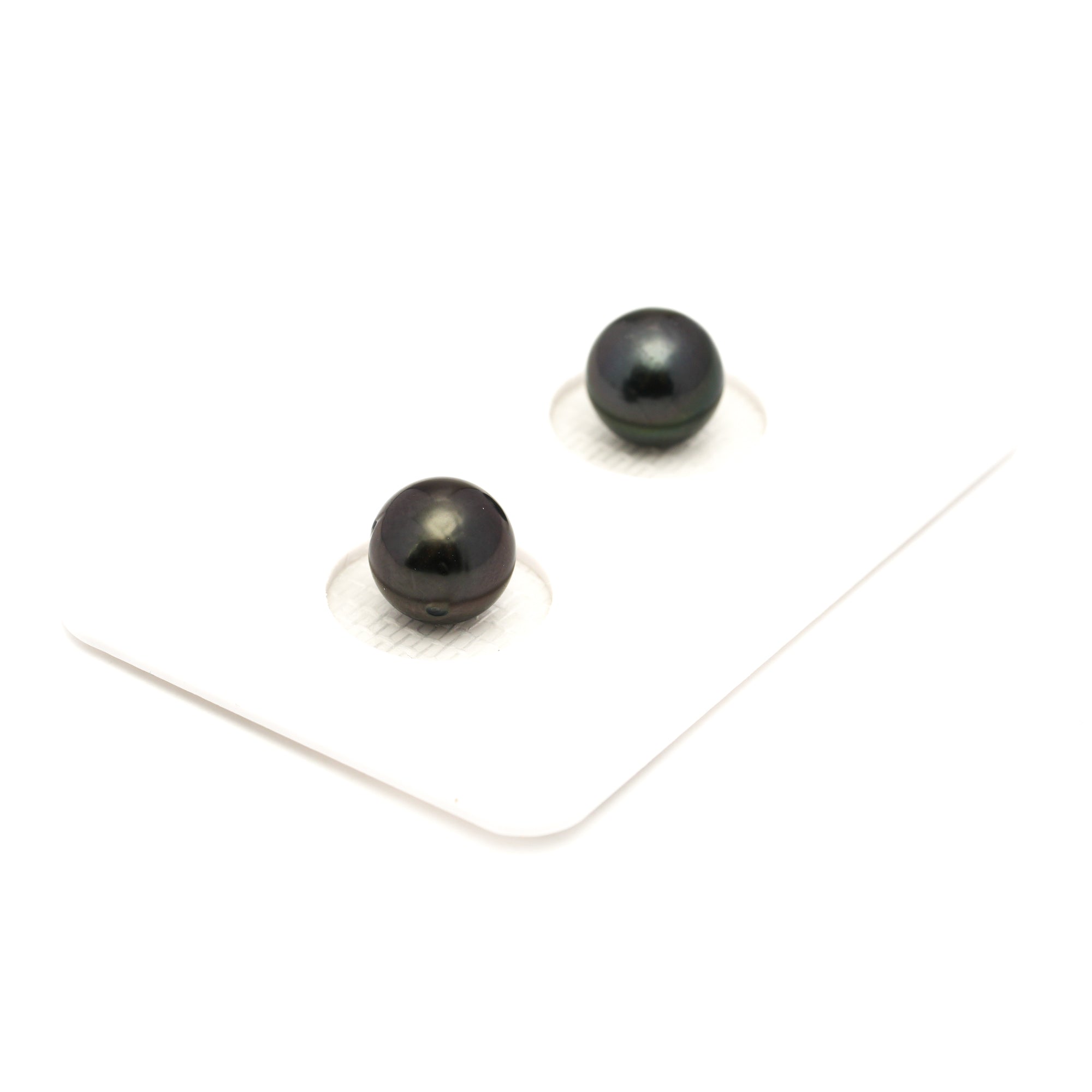 2pcs Dark 7.9mm - SR/NR AA Quality Tahitian Pearl Pair ER1897 LP1