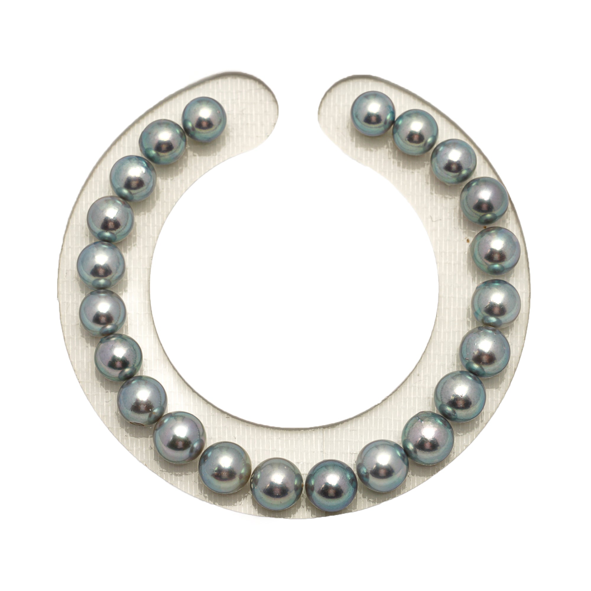 22pcs Akoya Pearl "High Luster" Blue 7-7.8mm - SR/NR AA/AAA Quality Bracelet AKBR2389 CMA1