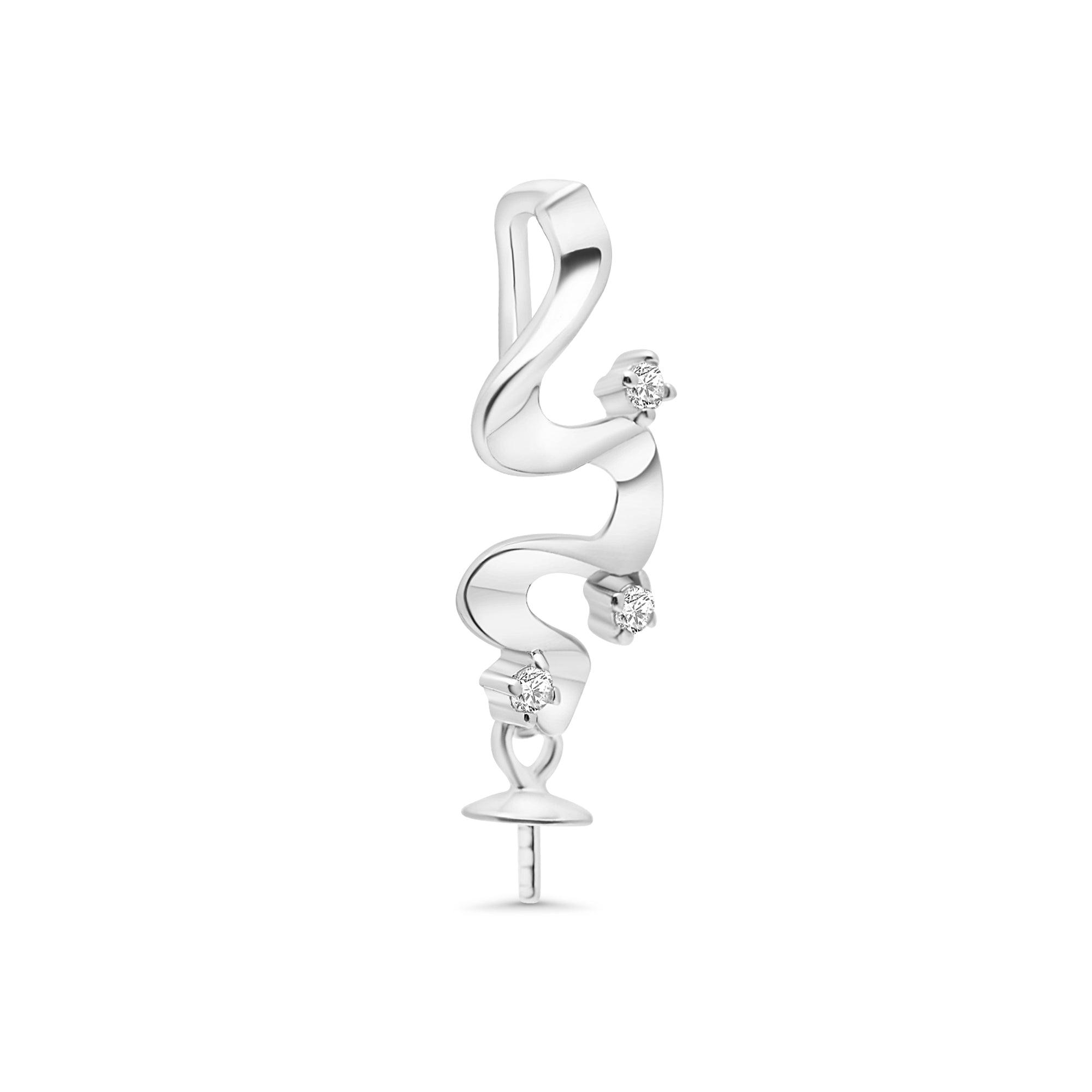 Pendant Clasp 925 Silver for Pearl SC463