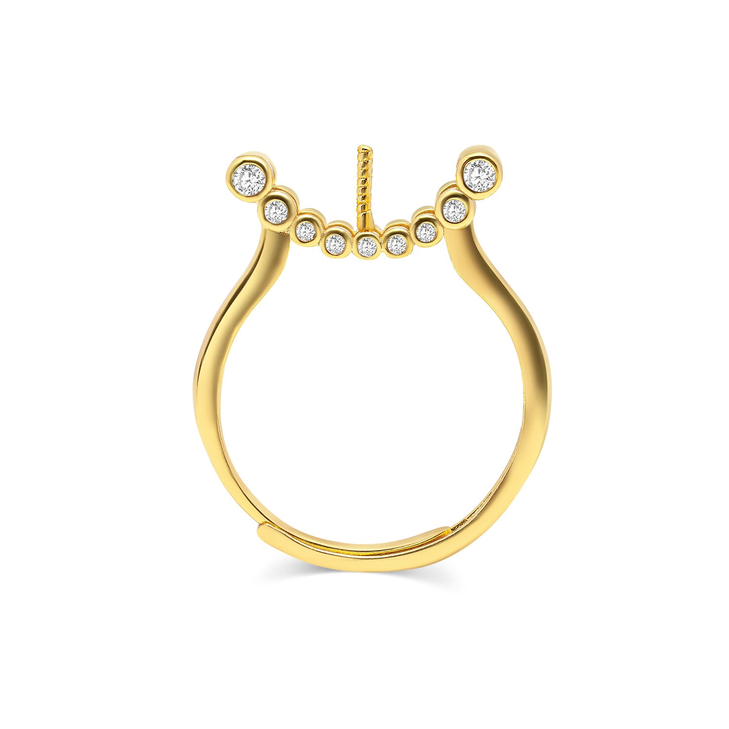Adjustable Ring 925 Silver for pearl SC247G