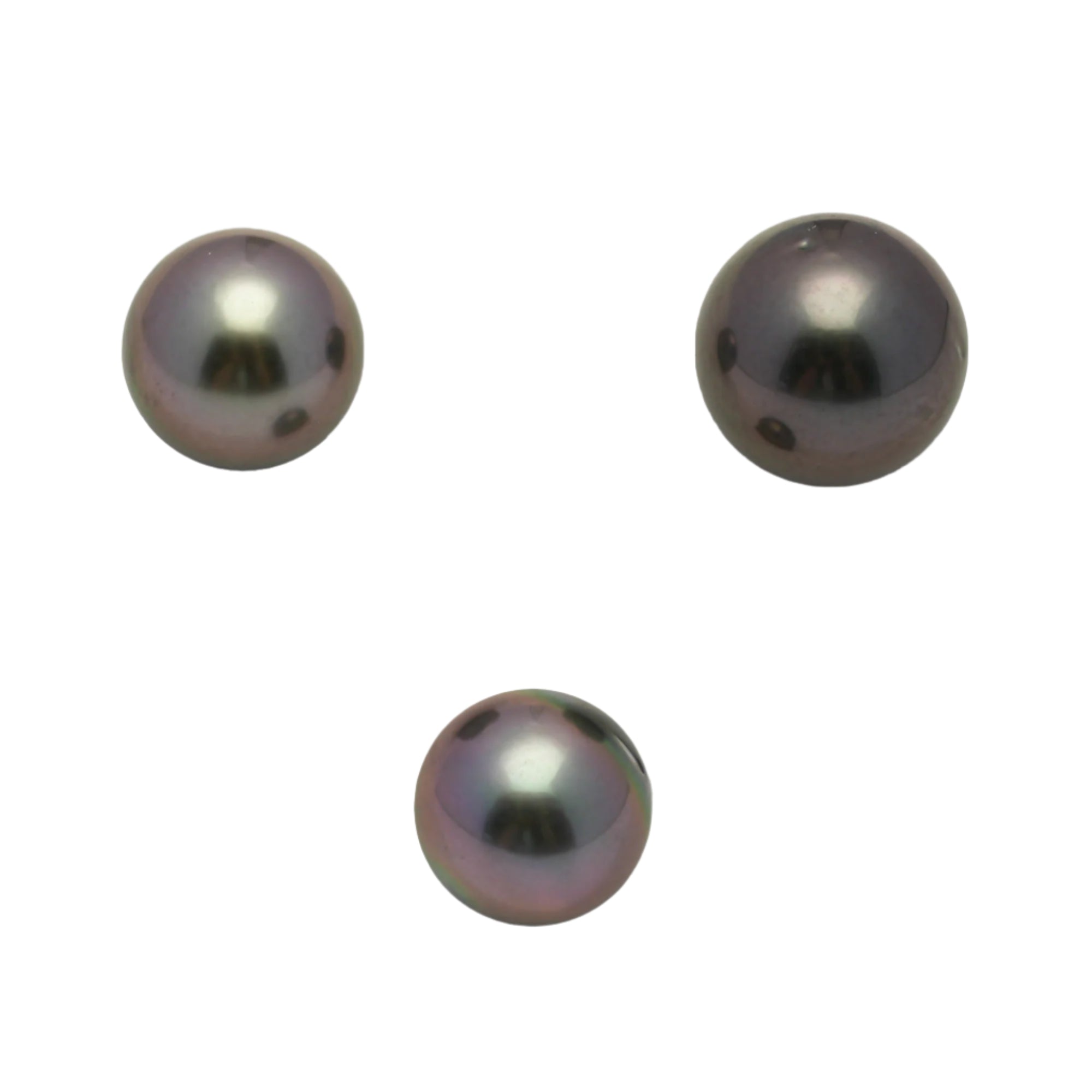 3pcs Cherry Mix 10.2-11.6mm - SR AAA Quality Tahitian Pearl Trio Set ER1462