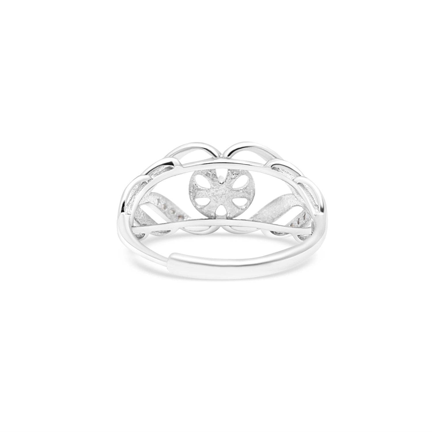 Adjustable Ring 925 Silver for pearl SC390
