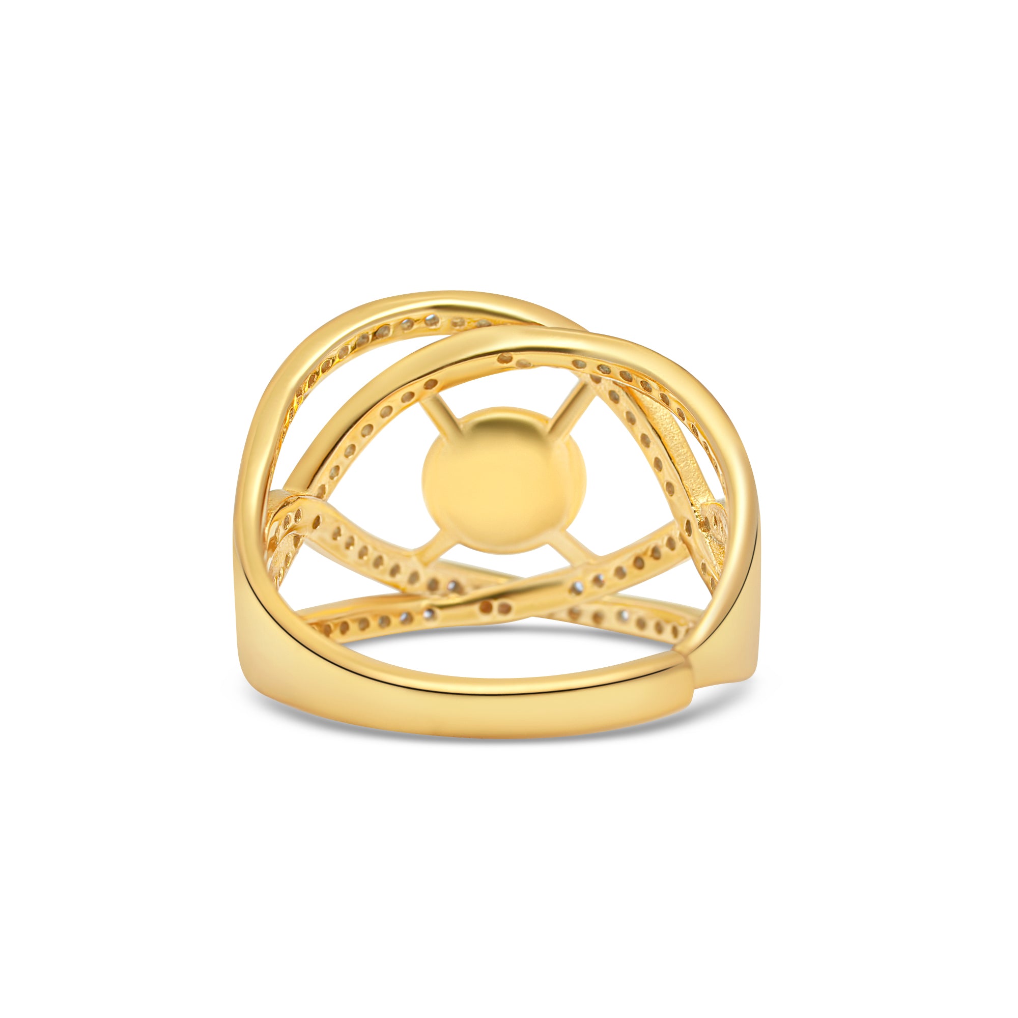 Adjustable Ring 925 Silver for pearl SC483G