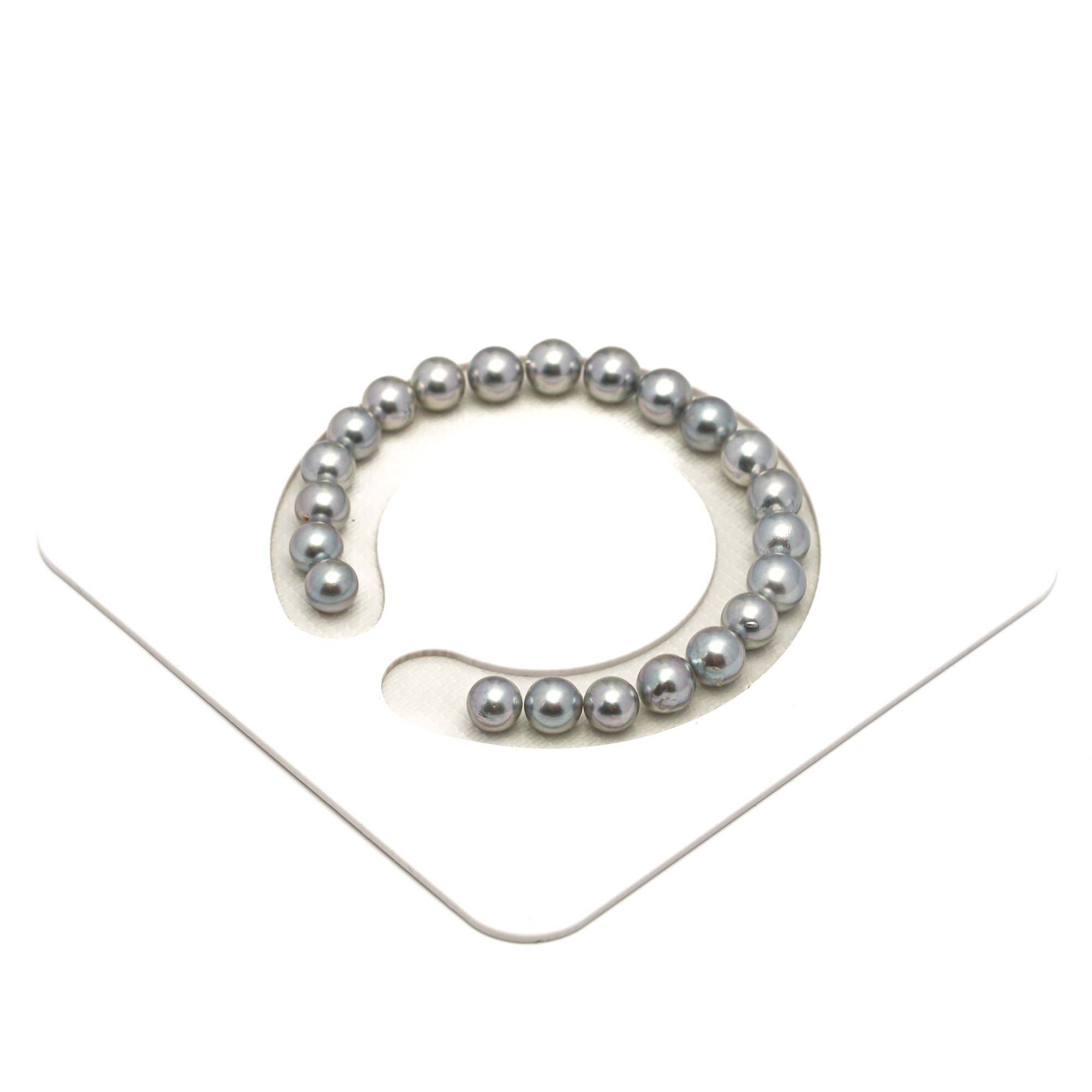 22pcs Akoya Pearl "High Luster" Silver 7.1-7.6mm - SB/NR AA/AAA Quality Bracelet AKBR2401 CMA1