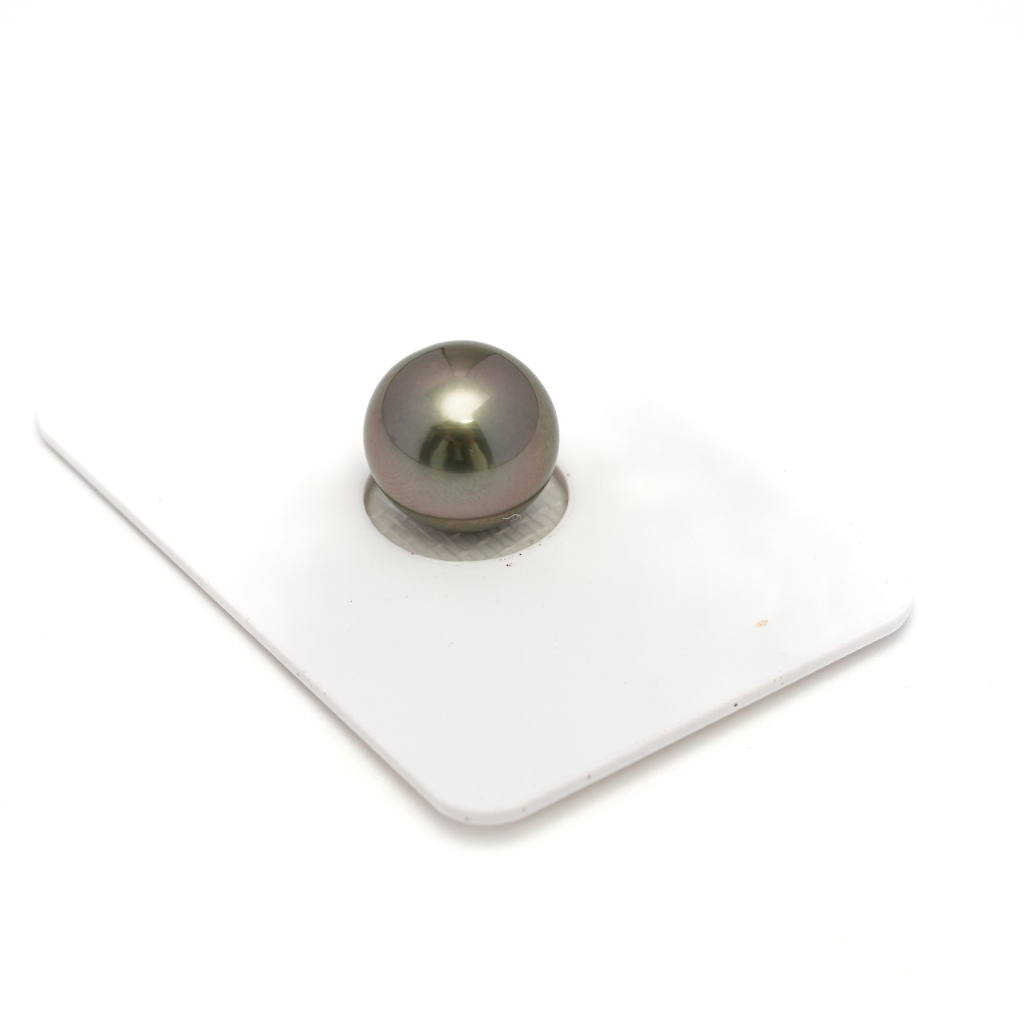 1pcs "High Luster" Olive Green 11.7mm - RSR AAA Quality Tahitian Pearl Single LP2239 OR11