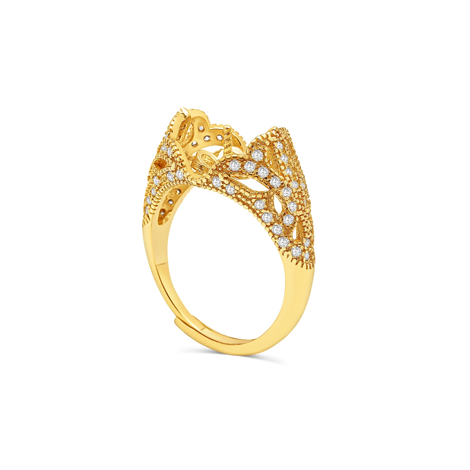 Adjustable Ring 925 Silver for pearl SC248G