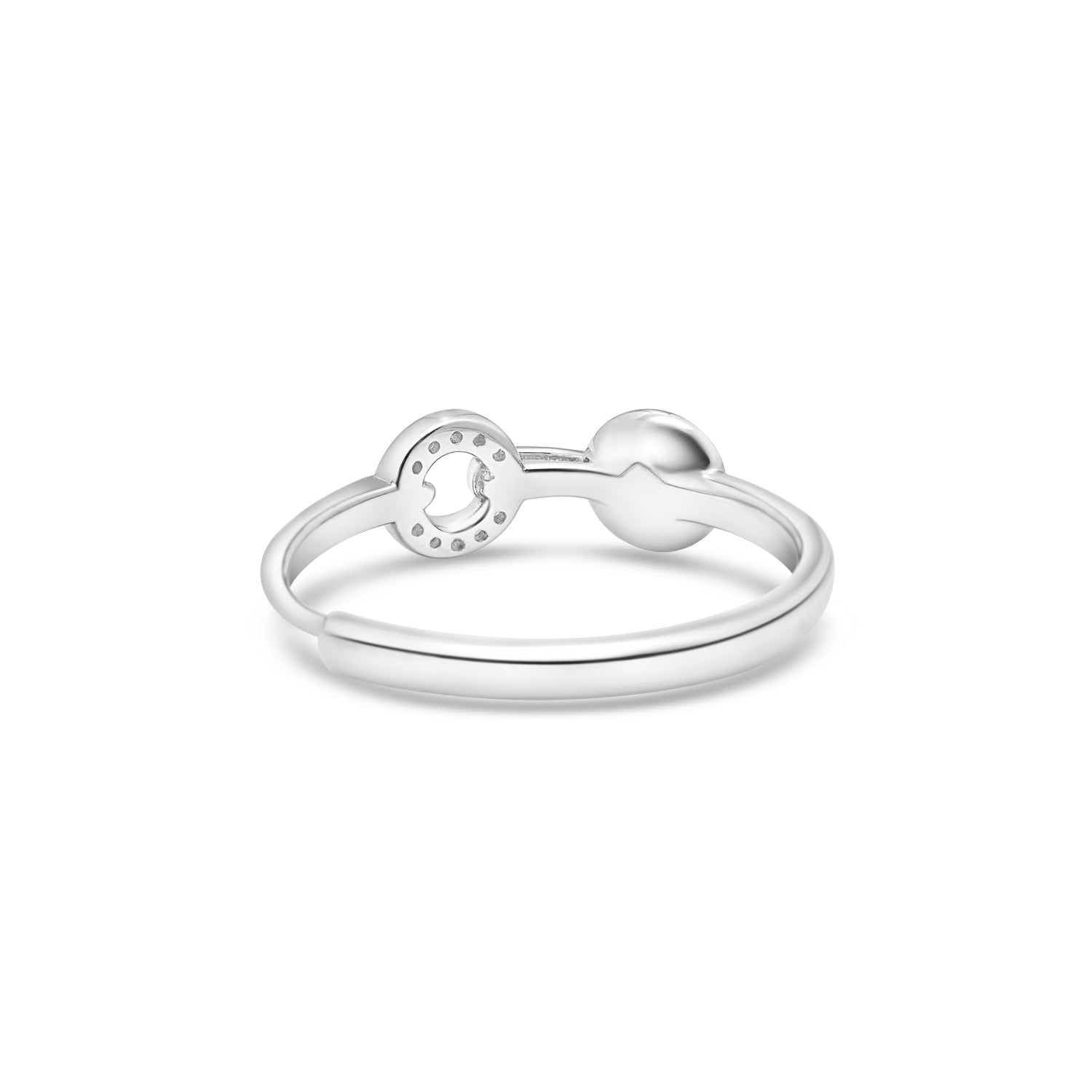 Adjustable Ring 925 Silver for pearl SC391