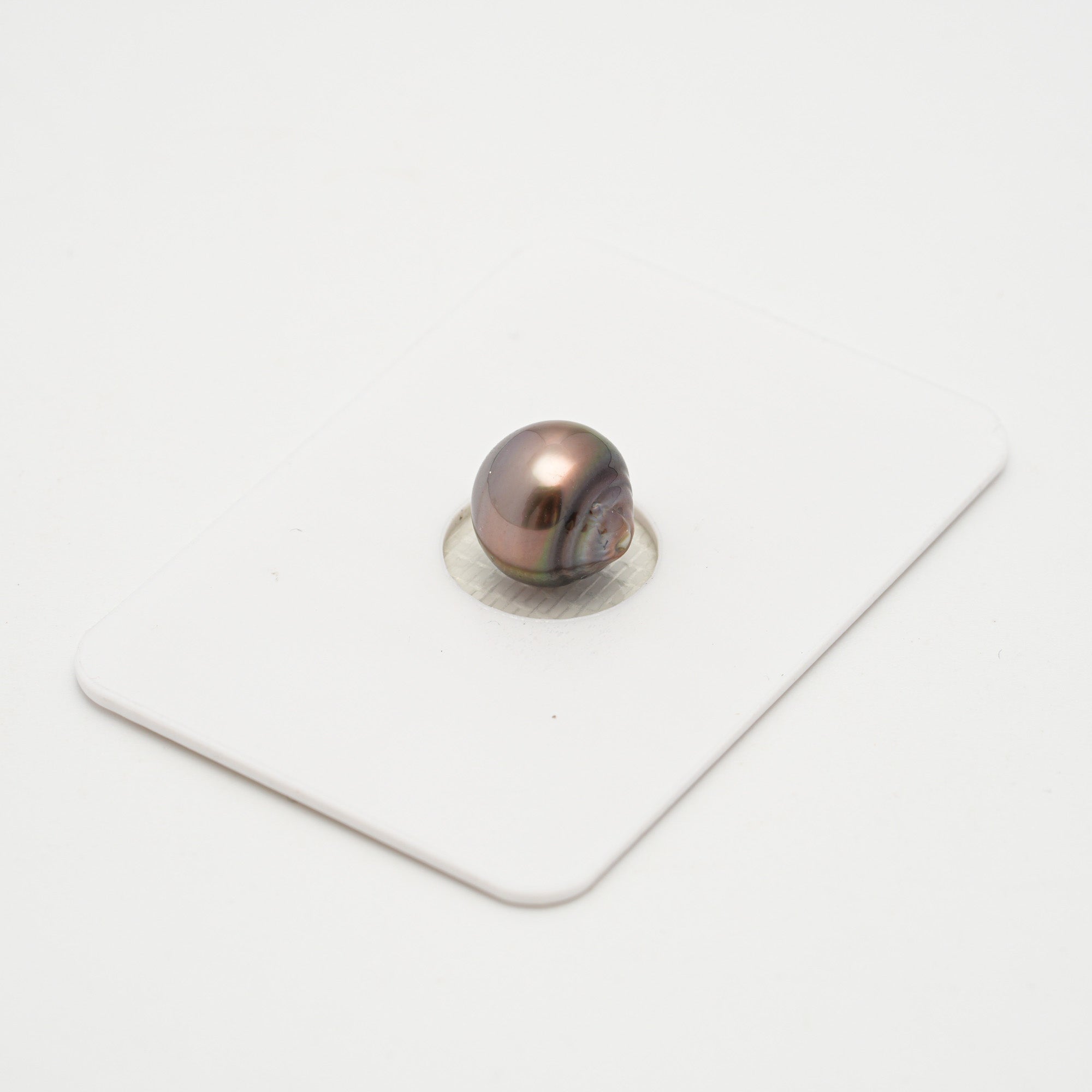 1pcs "High Luster" Light Cherry 9.5mm - CL AAA/AA Quality Tahitian Pearl Single LP2132 HL3