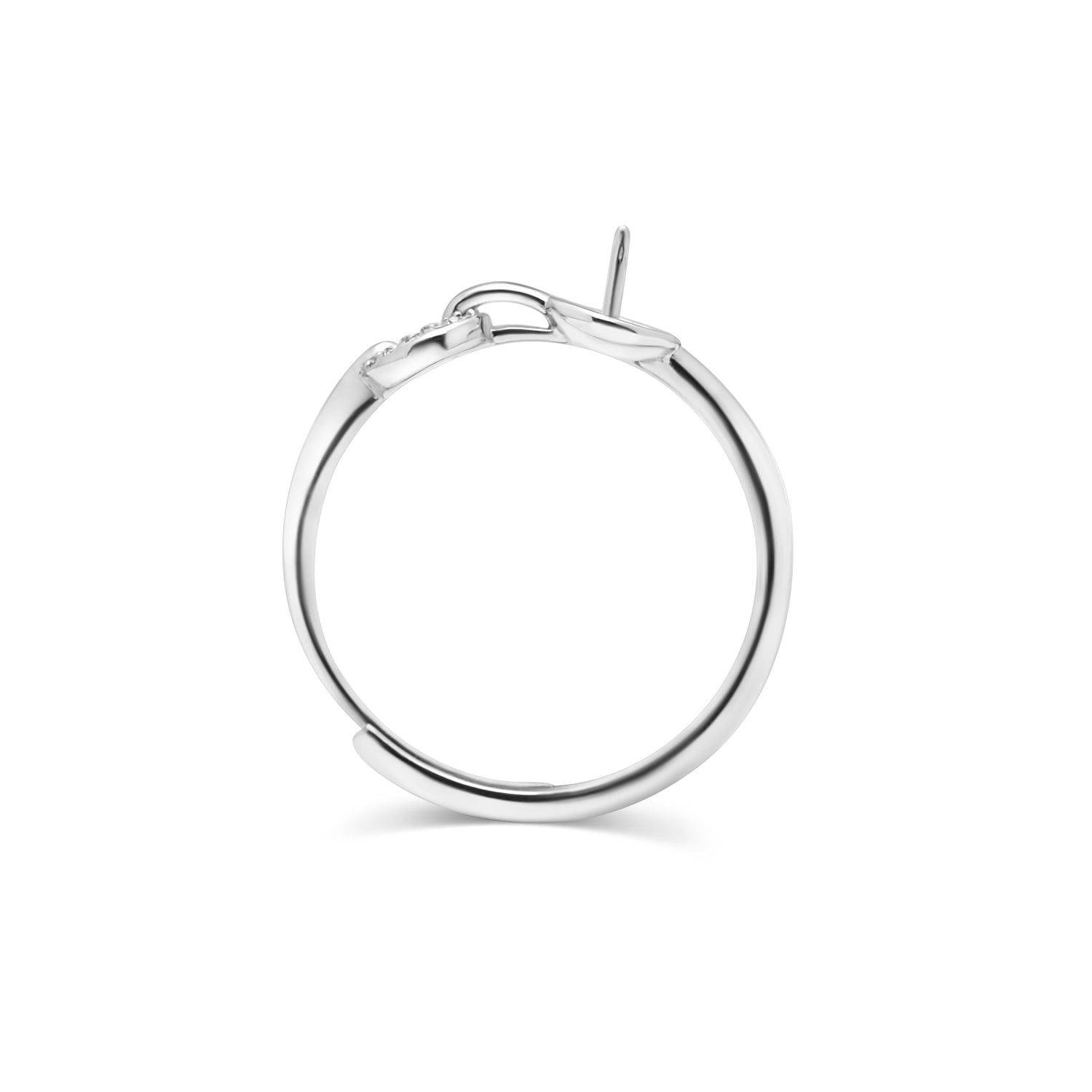 Adjustable Ring 925 Silver for pearl SC391