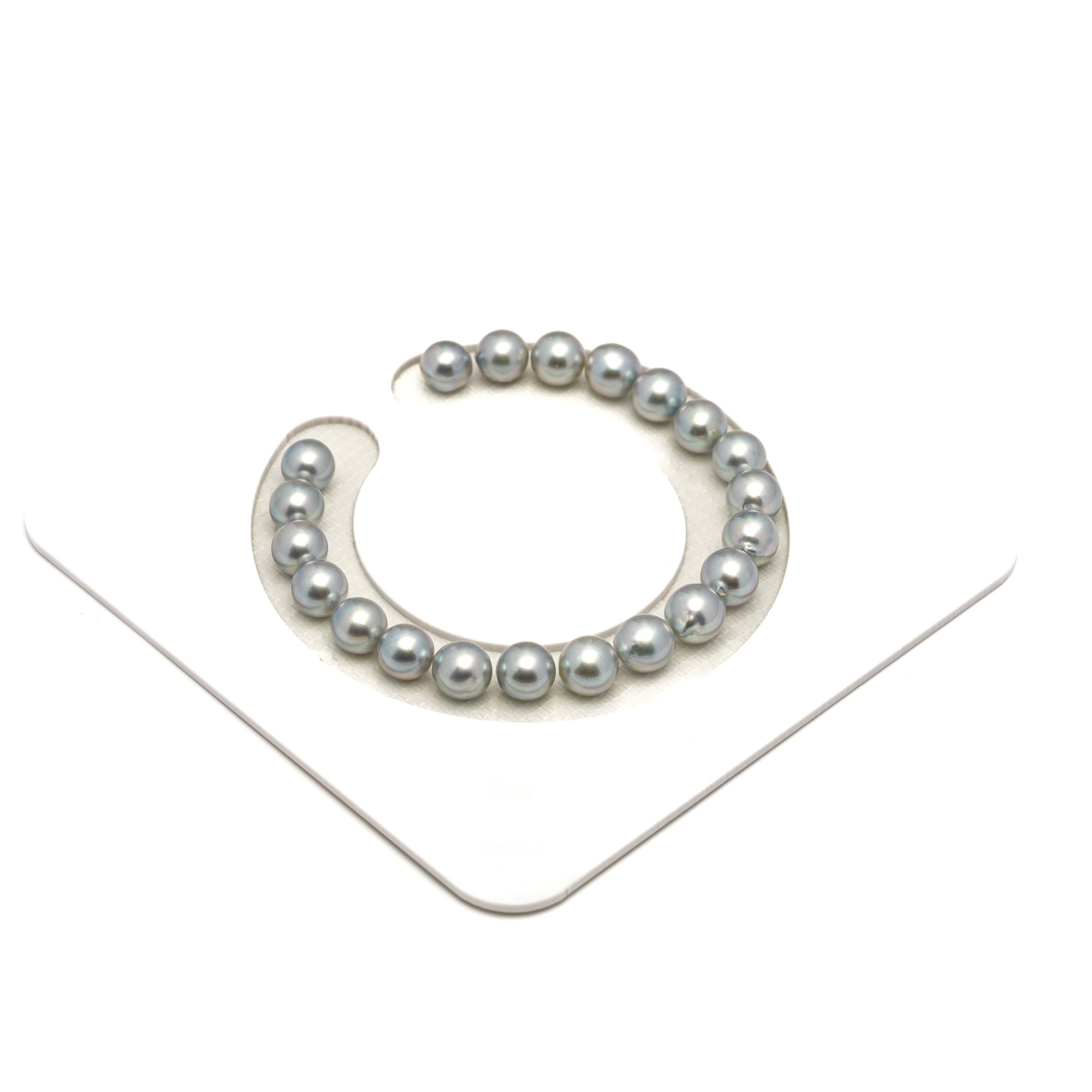 21pcs Akoya Pearl Silver 7.2-7.8mm - SR/NR AAA/AA Quality Bracelet AKBR2402 CMA1