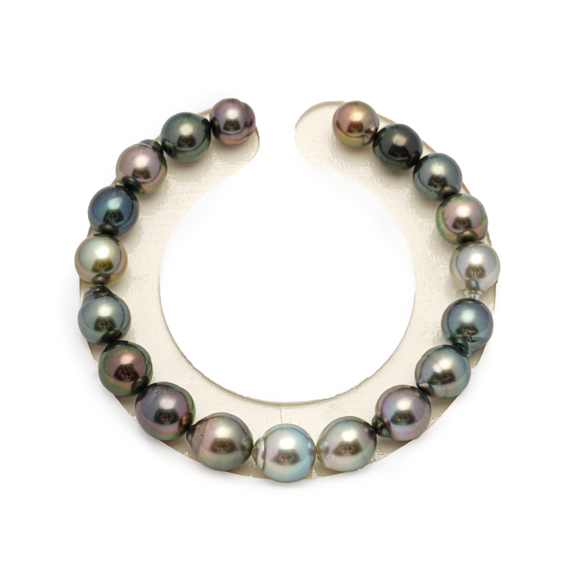 19pcs Multicolor 8-9mm - SB AAA Quality Tahitian Pearl Bracelet BR2200 HL3