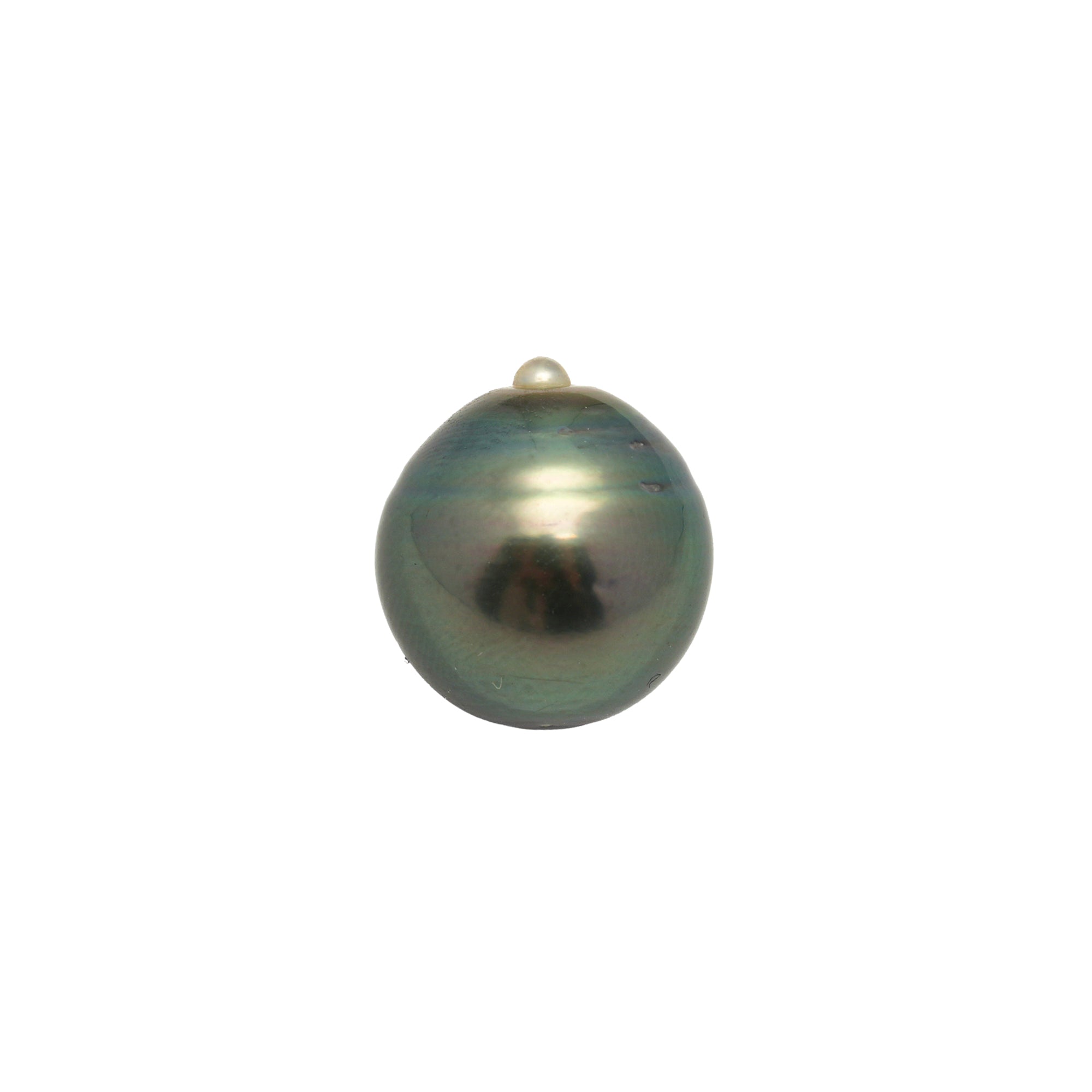 1pcs Green 13.1mm - CL/SB AAA/AA Quality Tahitian Pearl Single LP2432 LP1