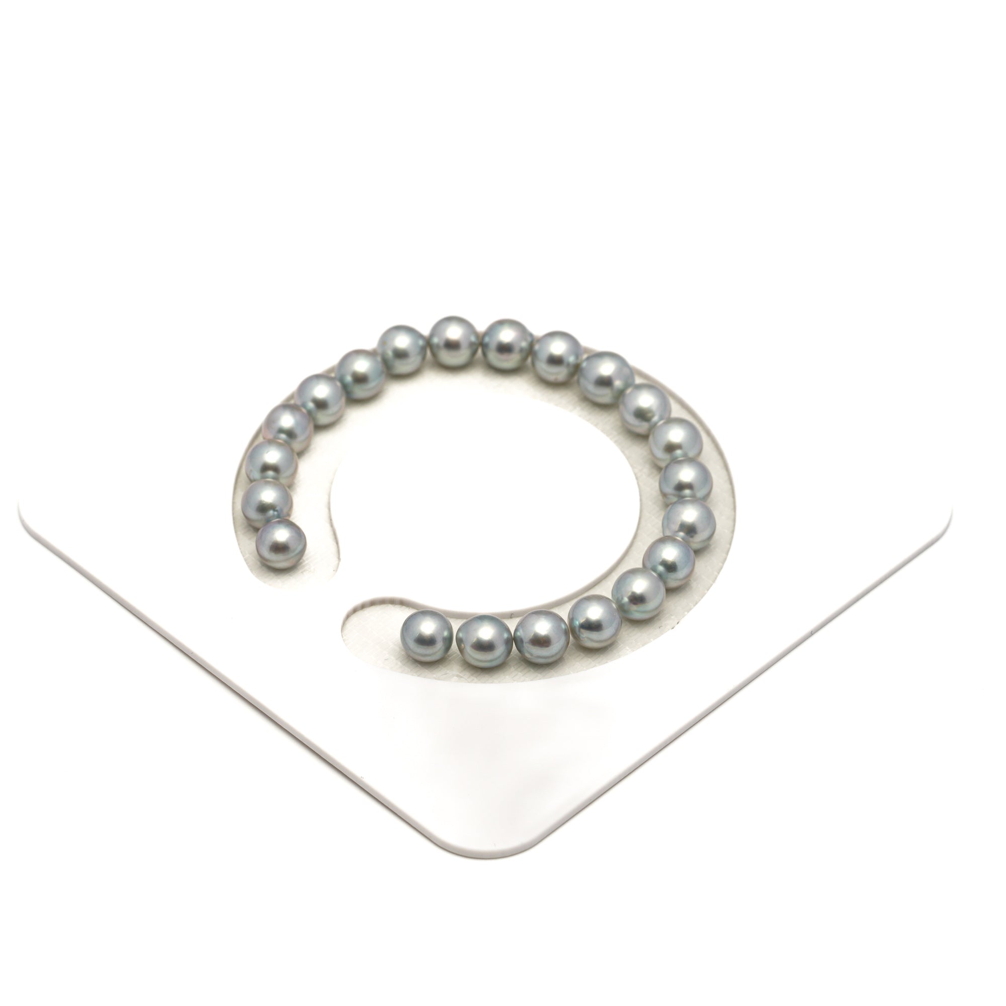 21pcs Akoya Pearl Silver 7.2-7.8mm - SR/NR AAA/AA Quality Bracelet AKBR2402 CMA1