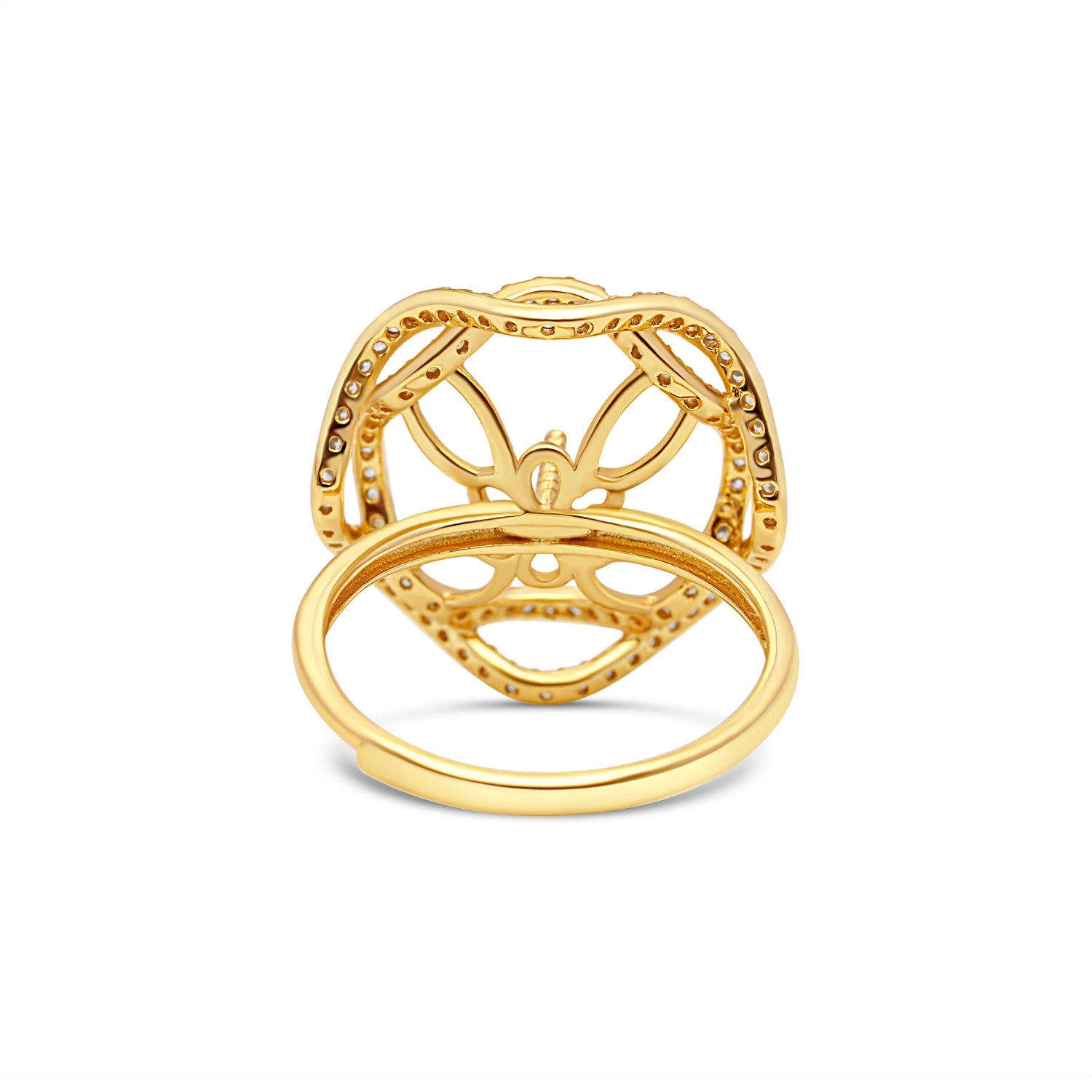 Adjustable Ring 925 Silver for pearl SC405G