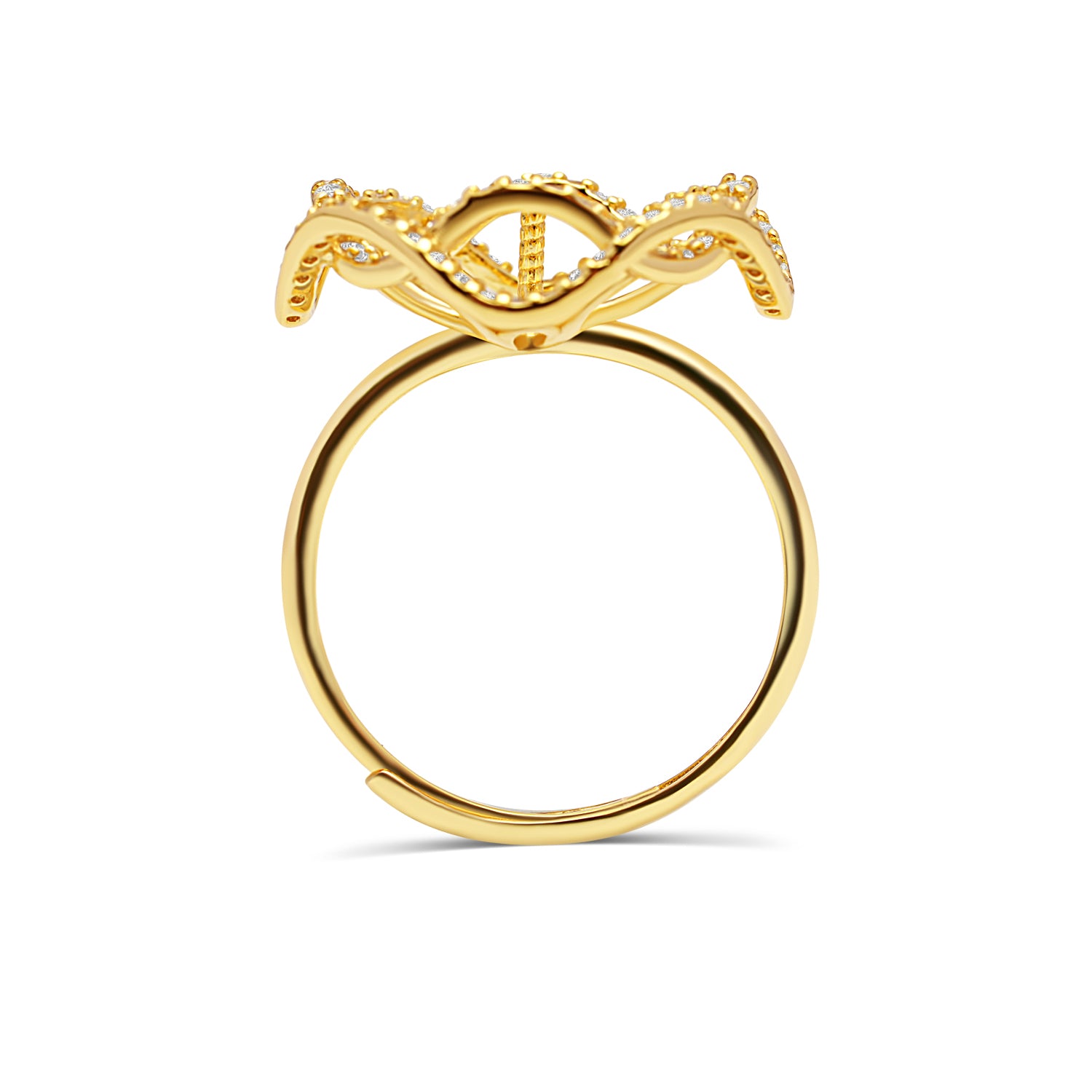 Adjustable Ring 925 Silver for pearl SC405G