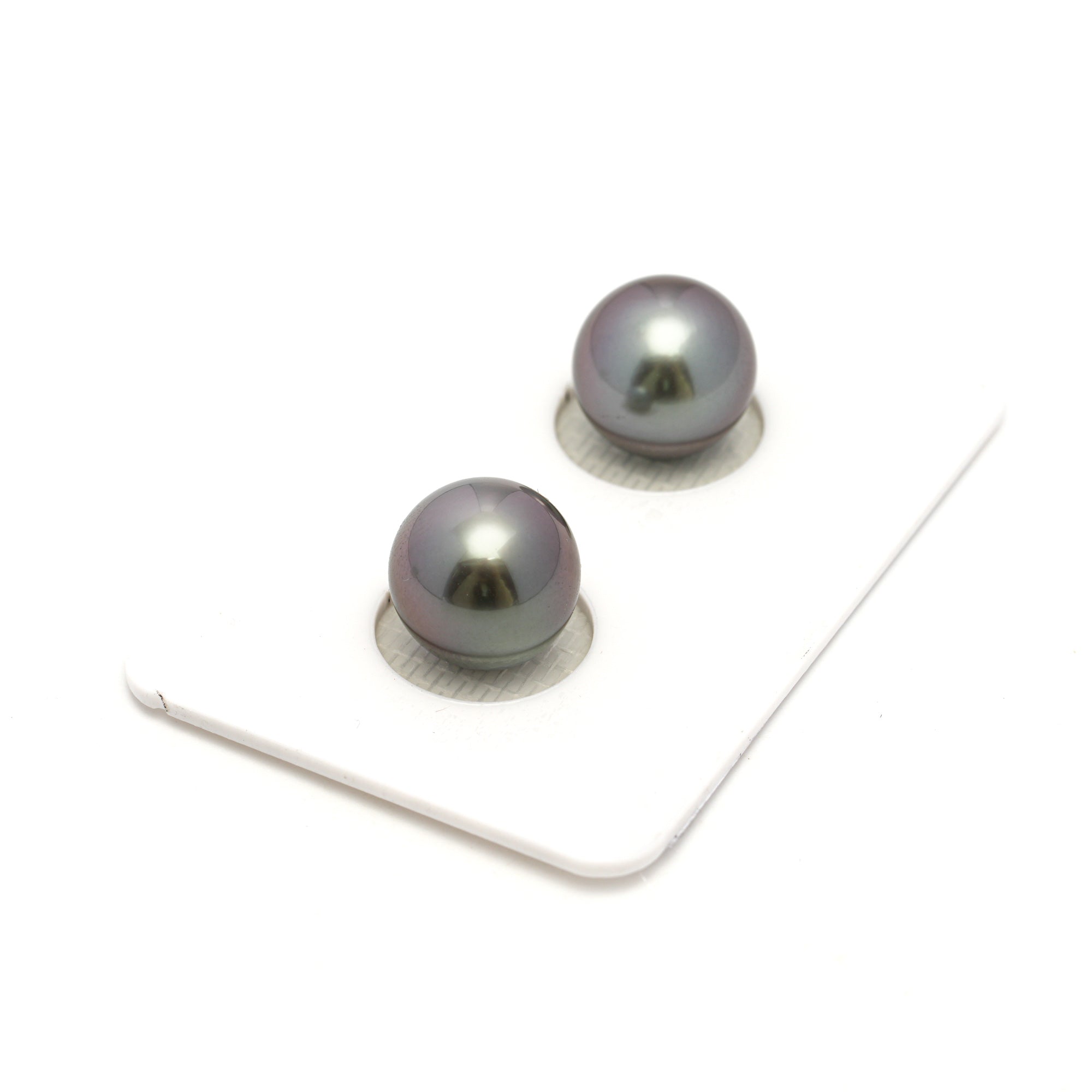 2pcs Cherry 10.7mm - RSR AAA Quality Tahitian Pearl Pair ER1689 OR11