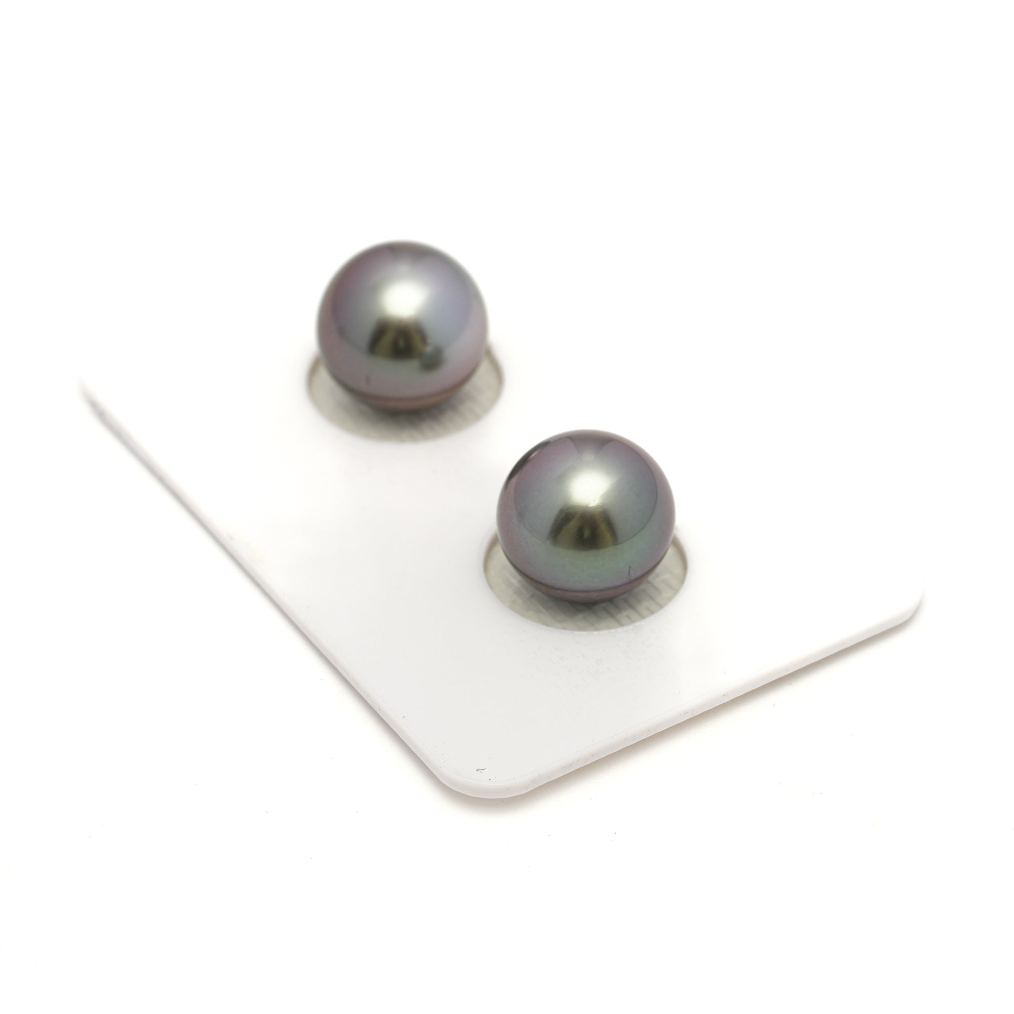 2pcs Cherry 10.7mm - RSR AAA Quality Tahitian Pearl Pair ER1689 OR11