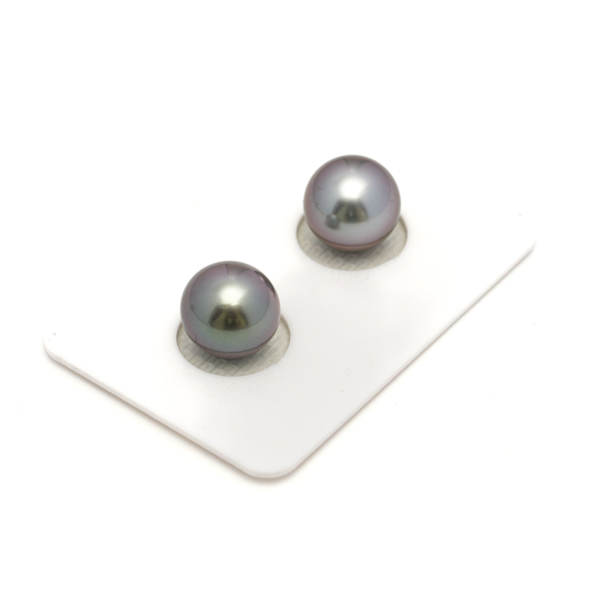 2pcs Cherry 10.7mm - RSR AAA Quality Tahitian Pearl Pair ER1689 OR11