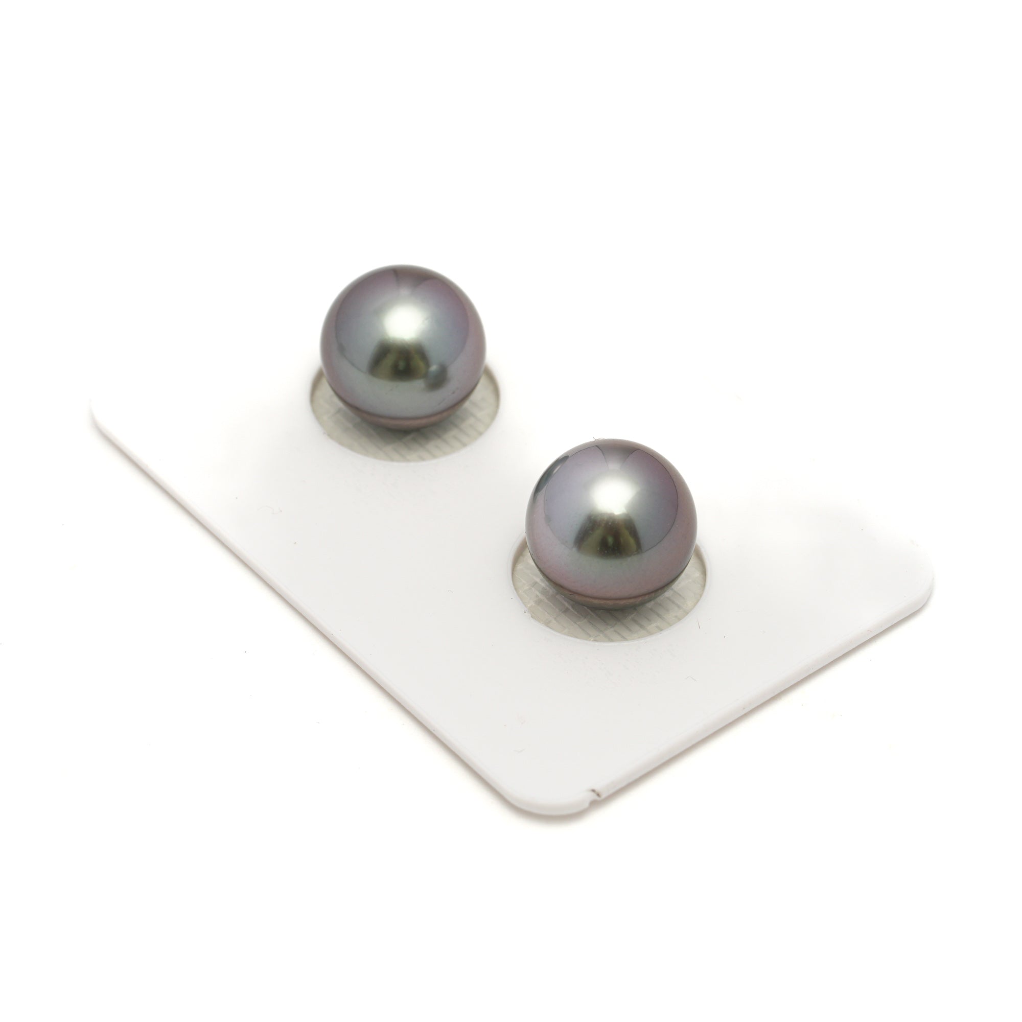 2pcs Cherry 10.7mm - RSR AAA Quality Tahitian Pearl Pair ER1689 OR11