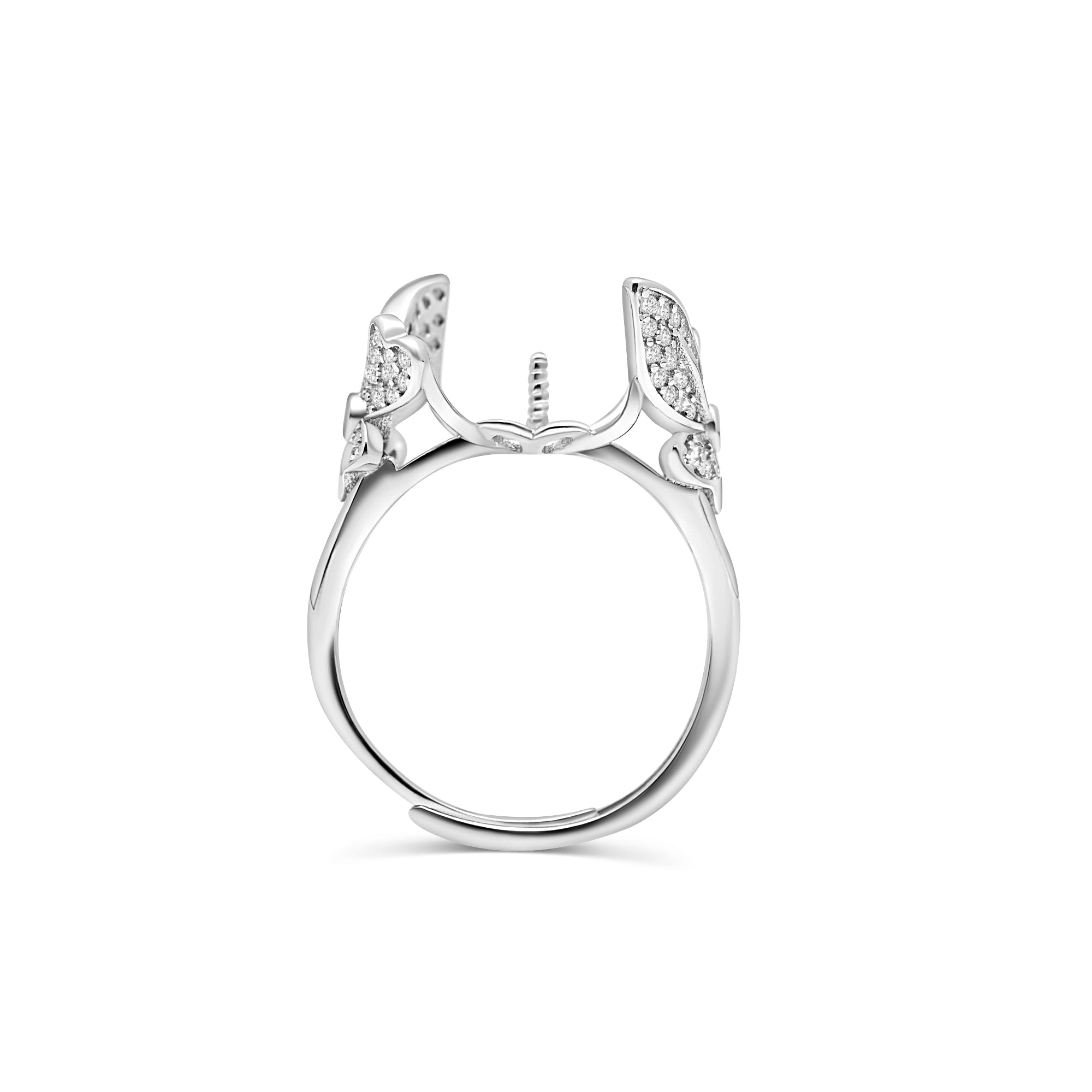 Adjustable Ring 925 Silver for pearl SC492