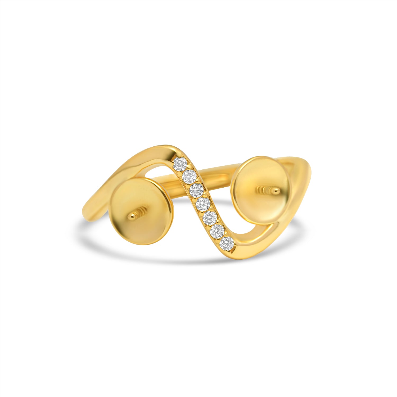 Adjustable Ring 925 Silver for pearl SC408G