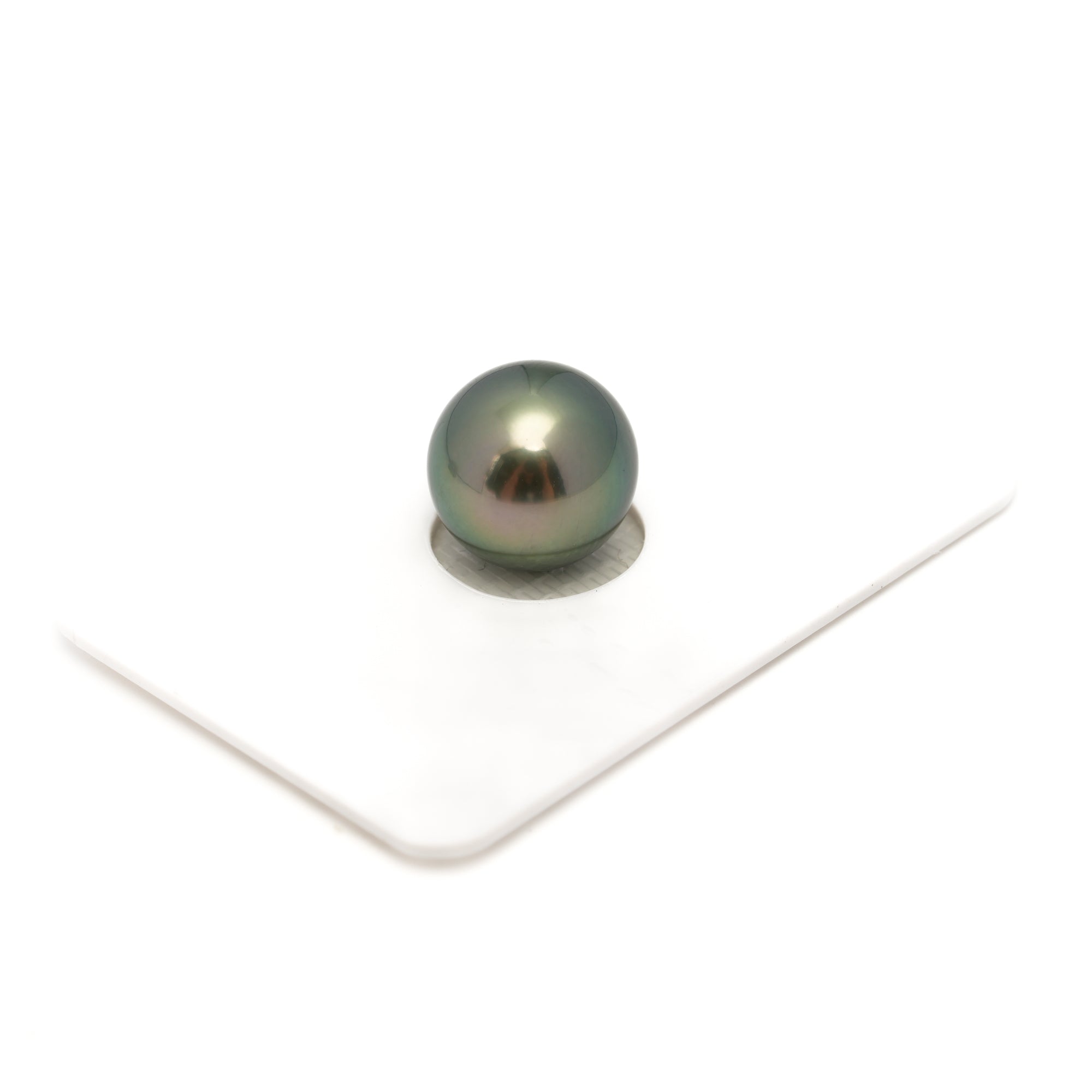 1pcs "High Luster" Green 11.9mm - RSR AAA/AA Quality Tahitian Pearl Single LP2263 OR12