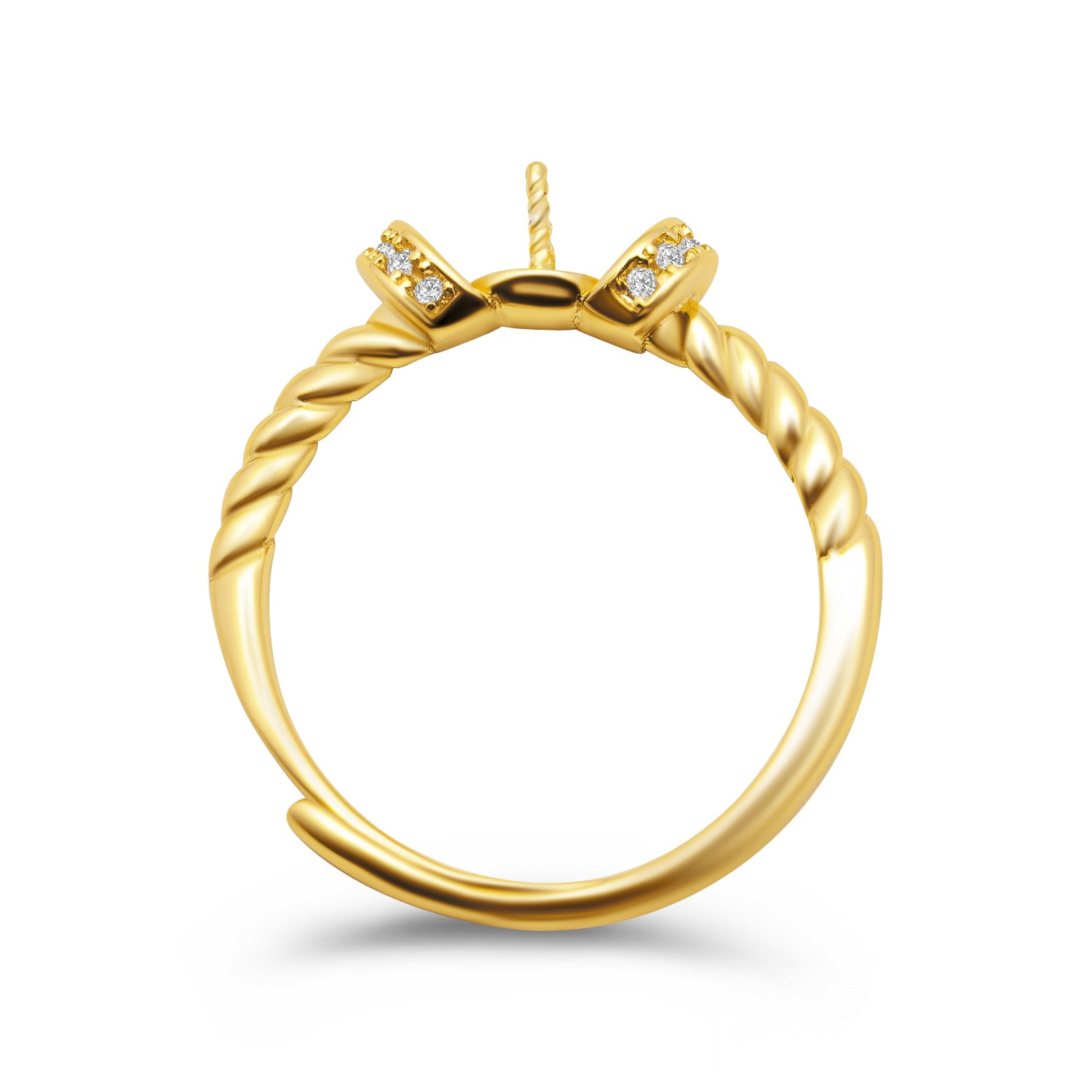 Adjustable Ring 925 Silver for pearl SC251G