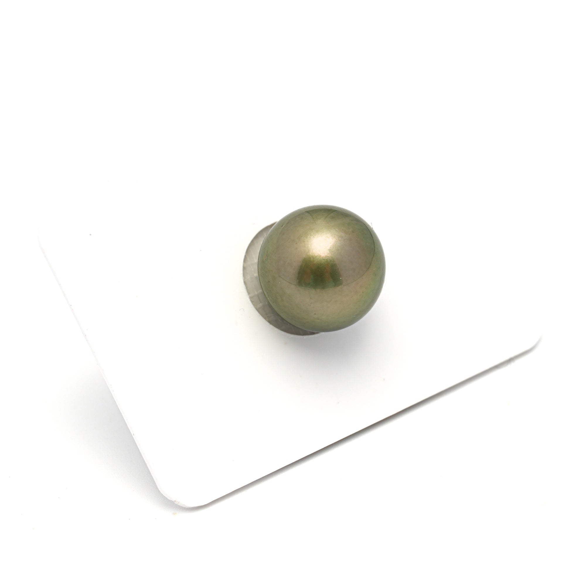 1pcs Yellow Green 12.9mm - RSR AA/AAA Quality Tahitian Pearl Single LP2264 OR12