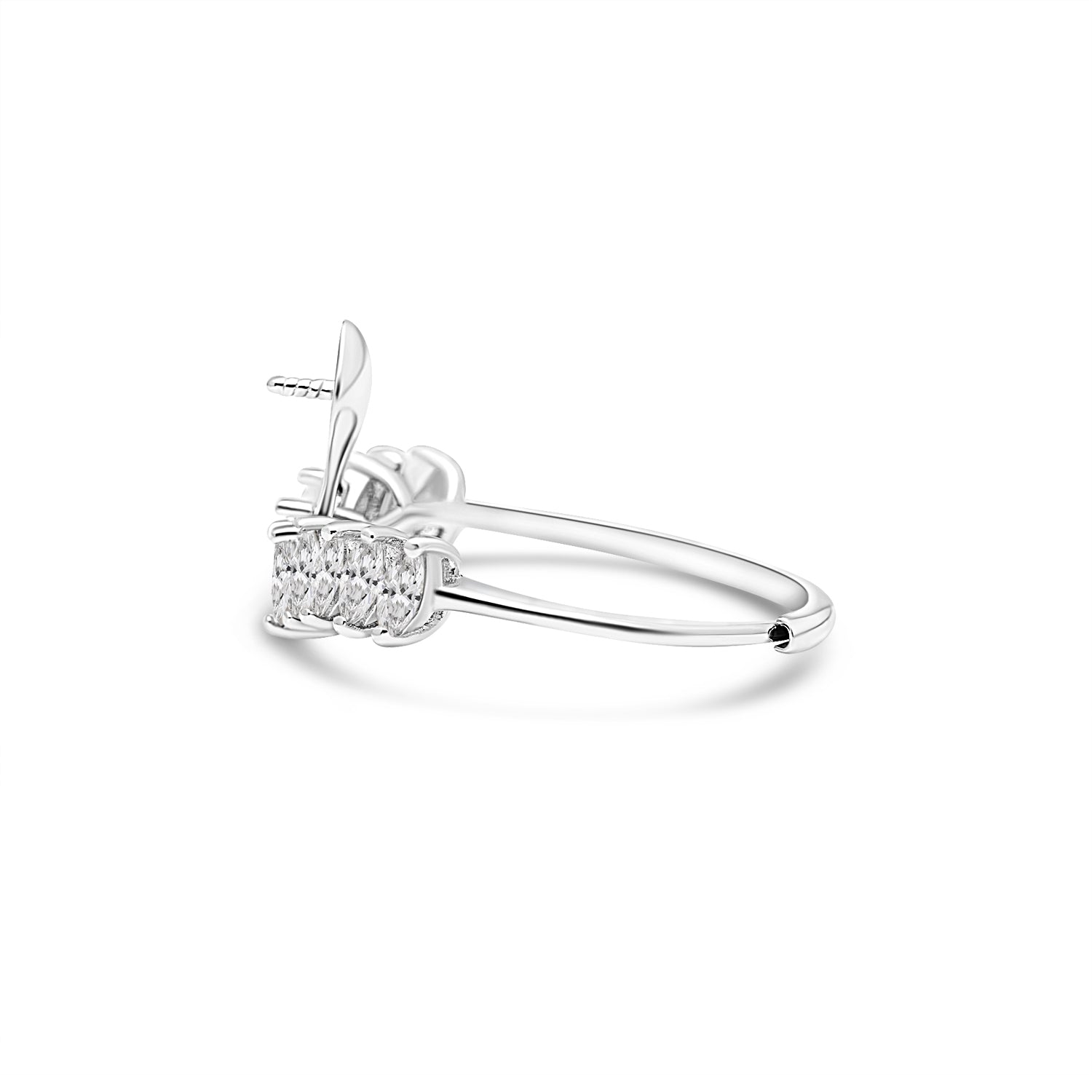 Adjustable Ring 925 Silver for pearl SC395
