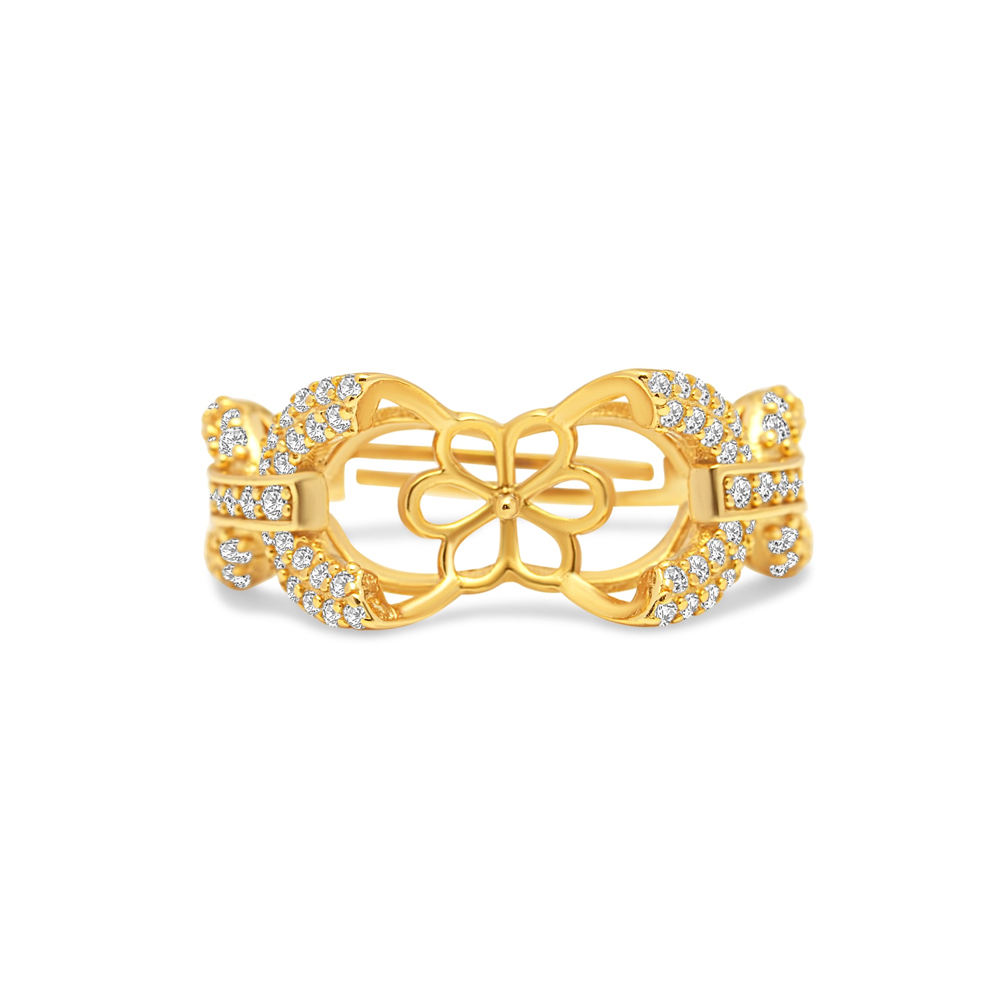 Adjustable Ring 925 Silver for pearl SC493G/SC493