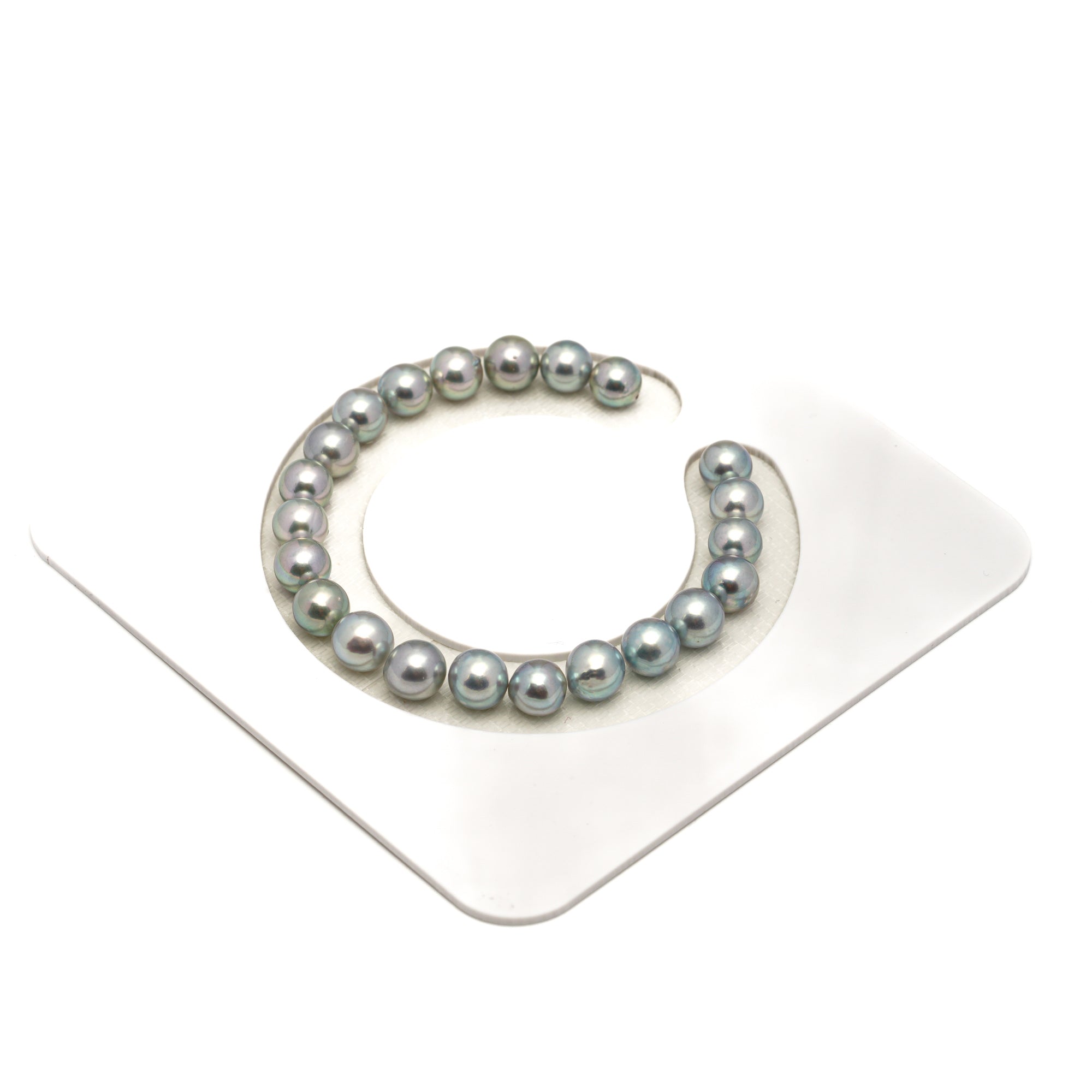 22pcs Akoya Pearl "High Luster" Silver Mix 7-7.9mm - SR/NR AA/AAA Quality Bracelet AKBR2404 CMA1
