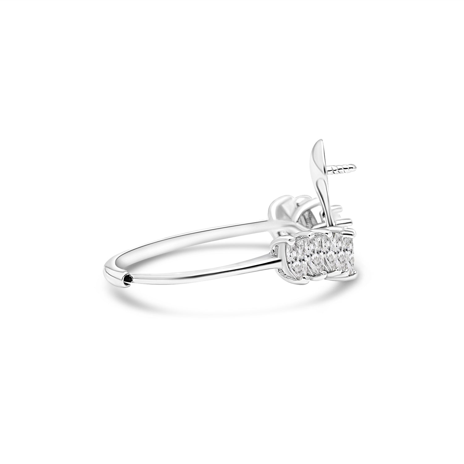 Adjustable Ring 925 Silver for pearl SC395