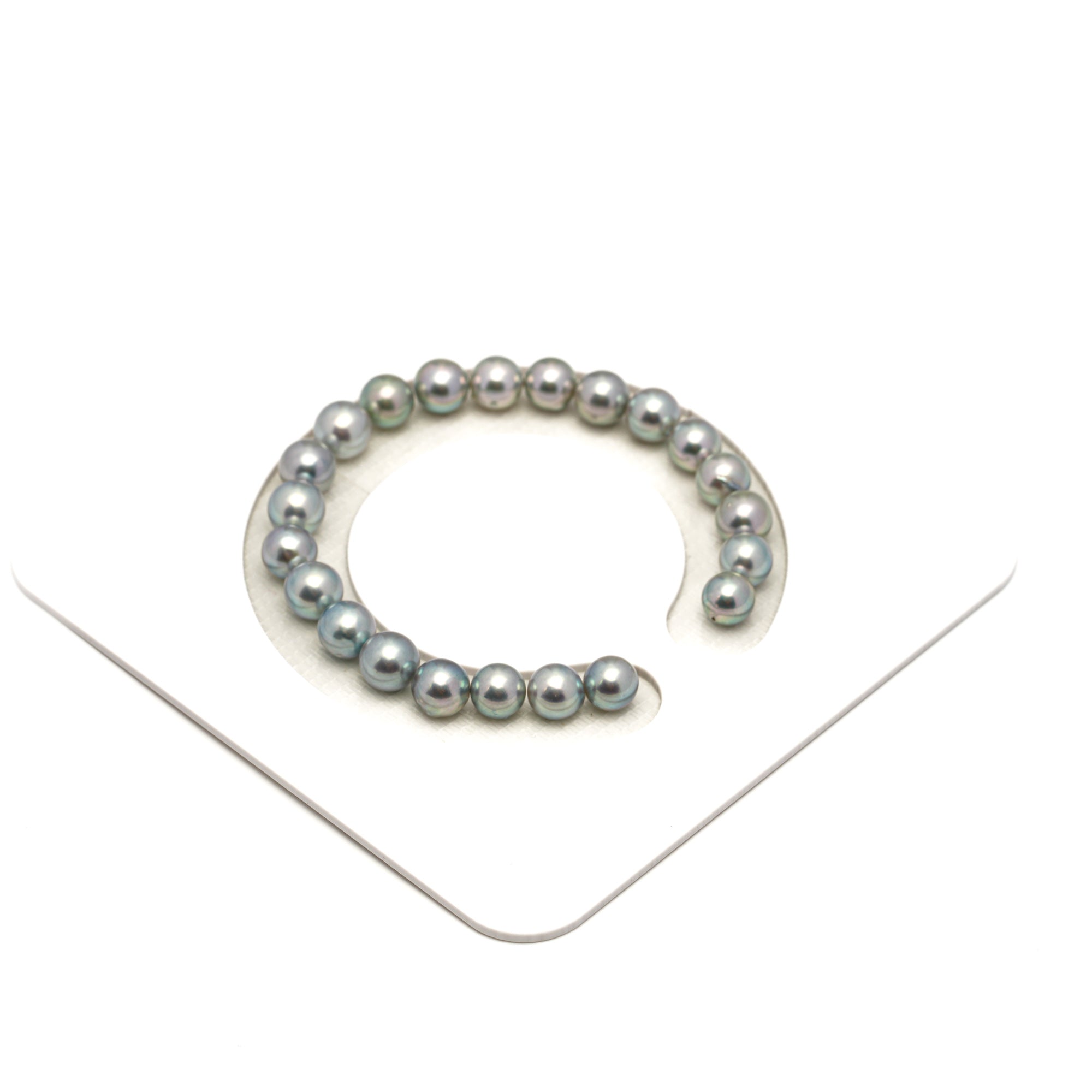 22pcs Akoya Pearl "High Luster" Silver Mix 7-7.9mm - SR/NR AA/AAA Quality Bracelet AKBR2404 CMA1