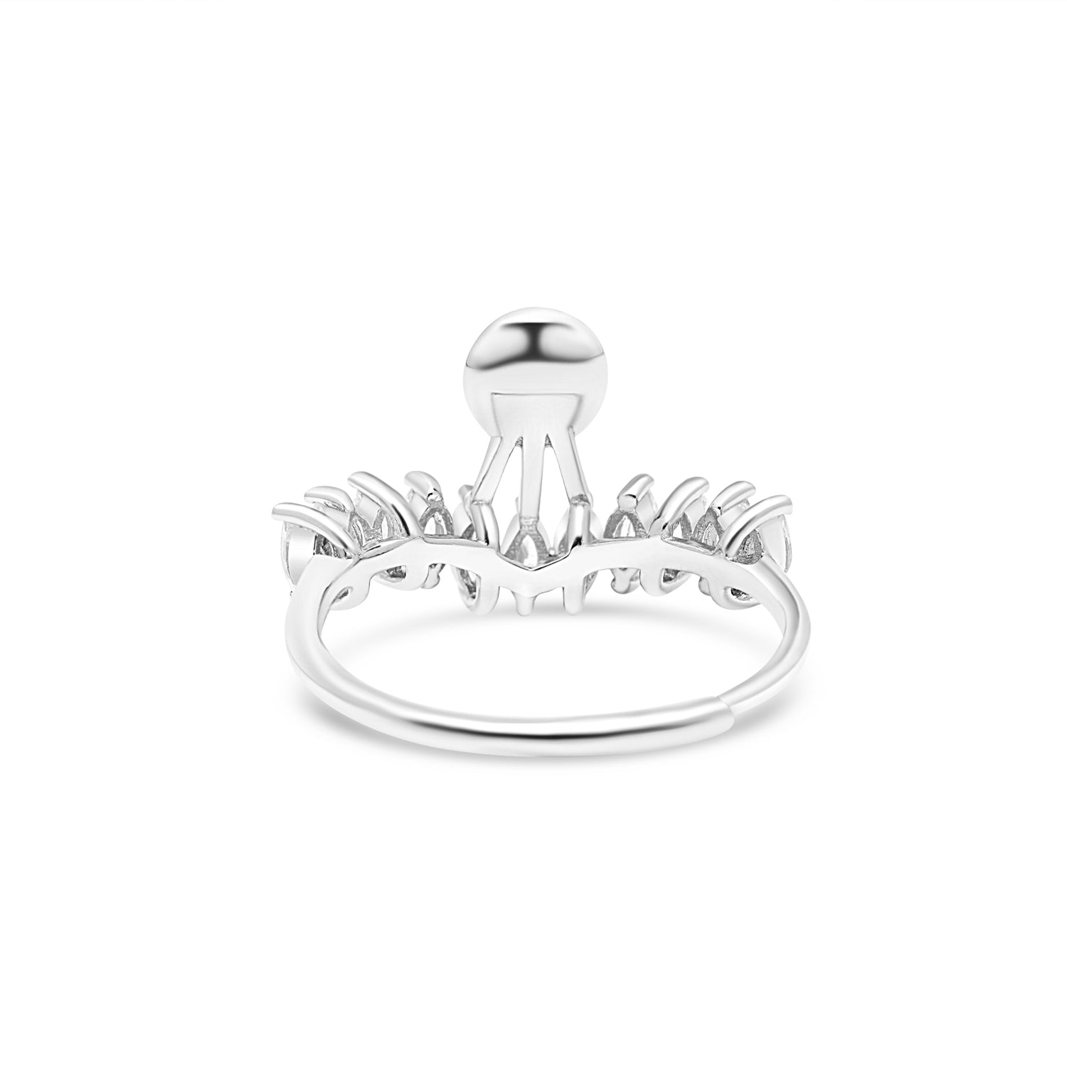 Adjustable Ring 925 Silver for pearl SC395