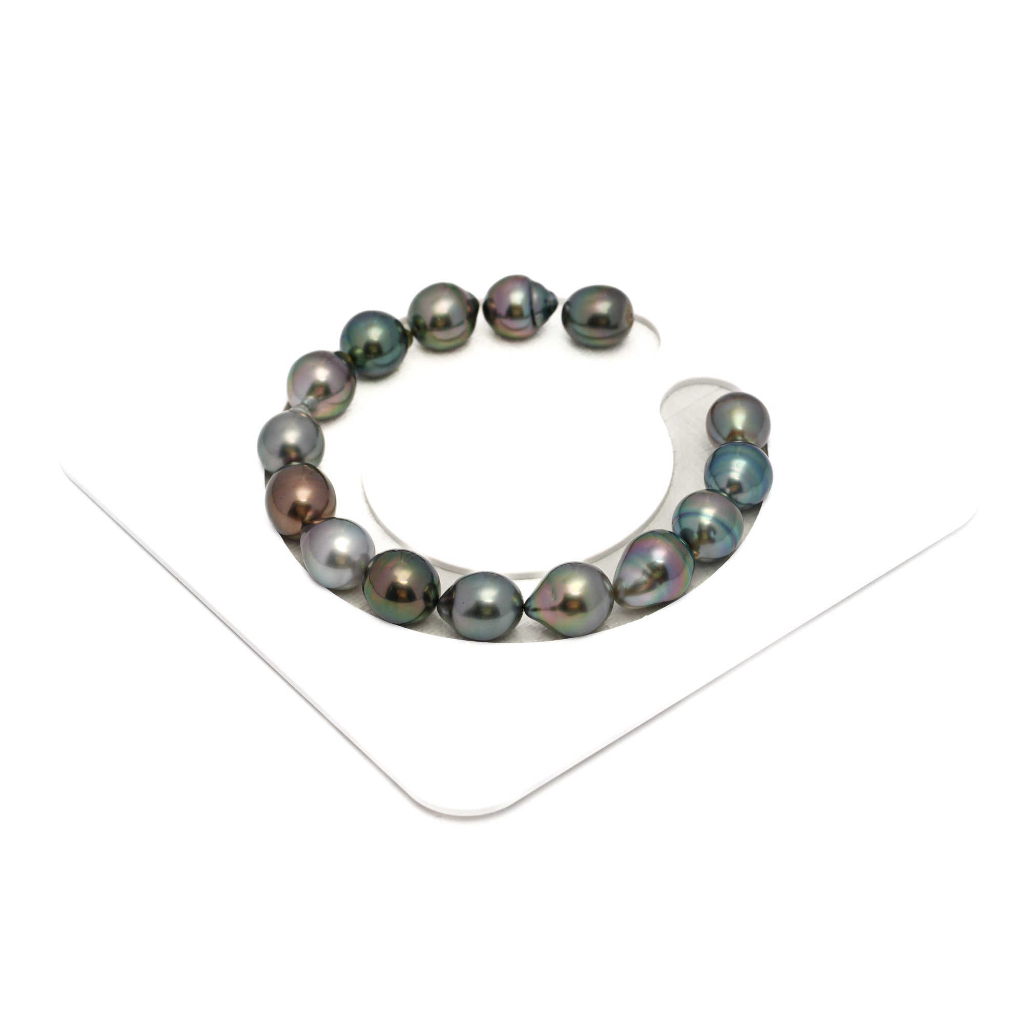 15pcs Multicolor 9-10mm - SB AAA Quality Tahitian Pearl Bracelet BR2277 HL4