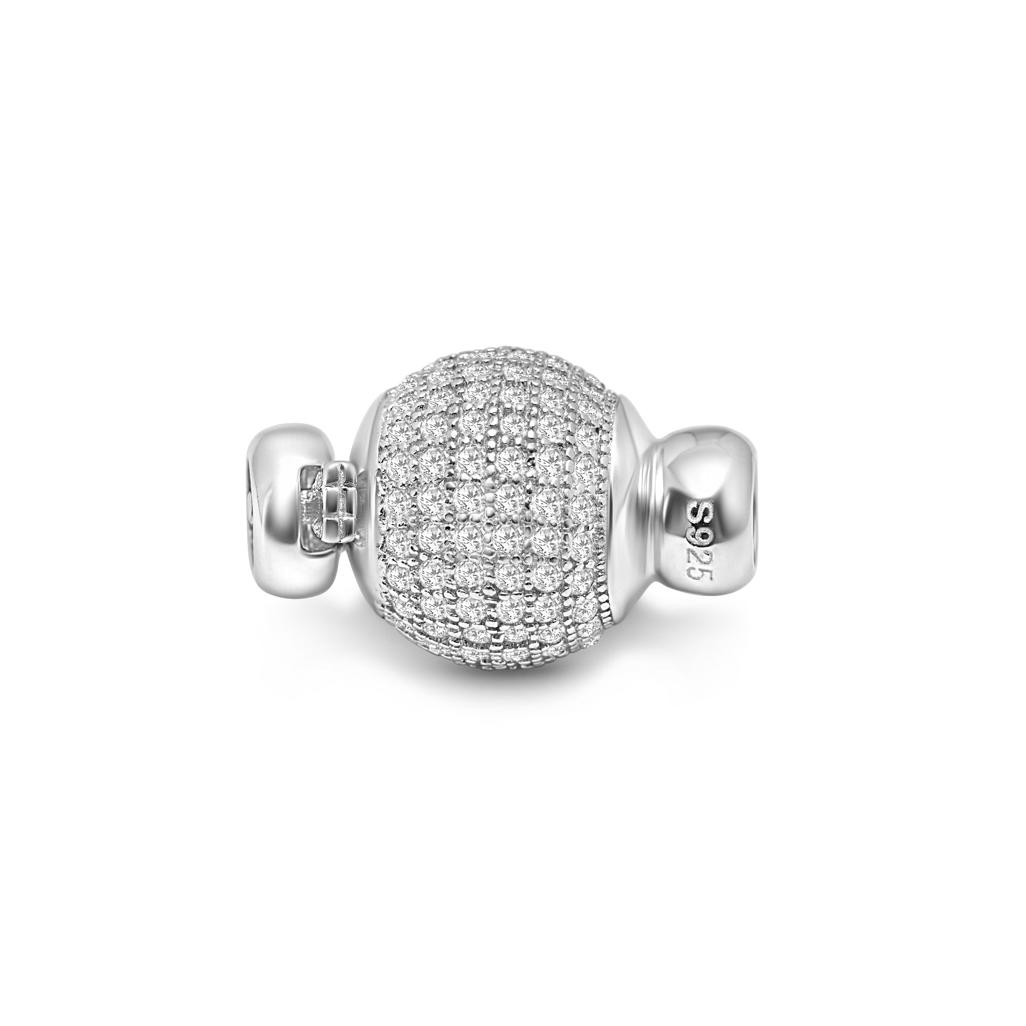 Ball Clasp 925 Silver for Pearl Necklace or Bracelet SC514